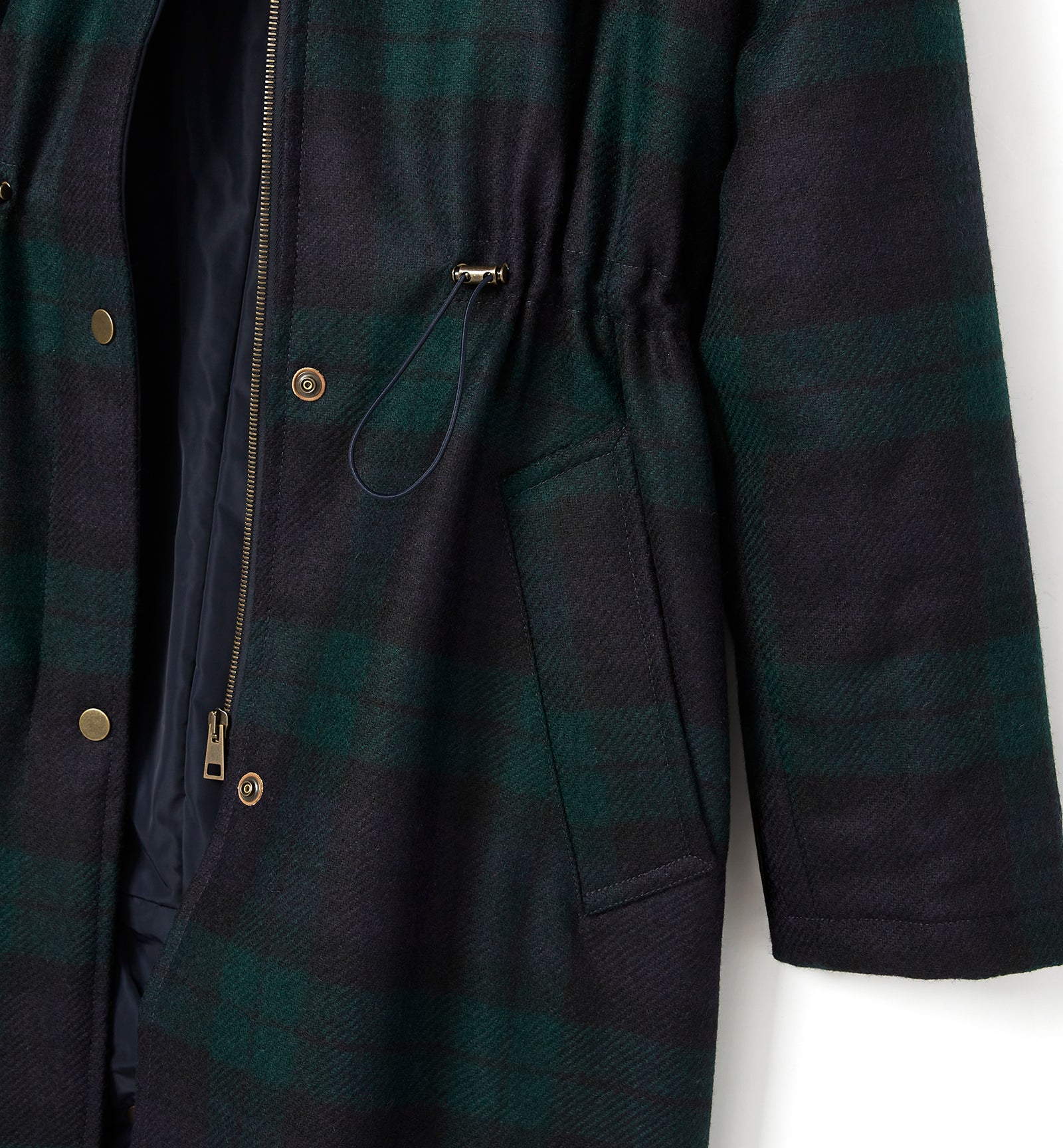 LIBBY WOOL TARTAN COAT — Item 3 of 9