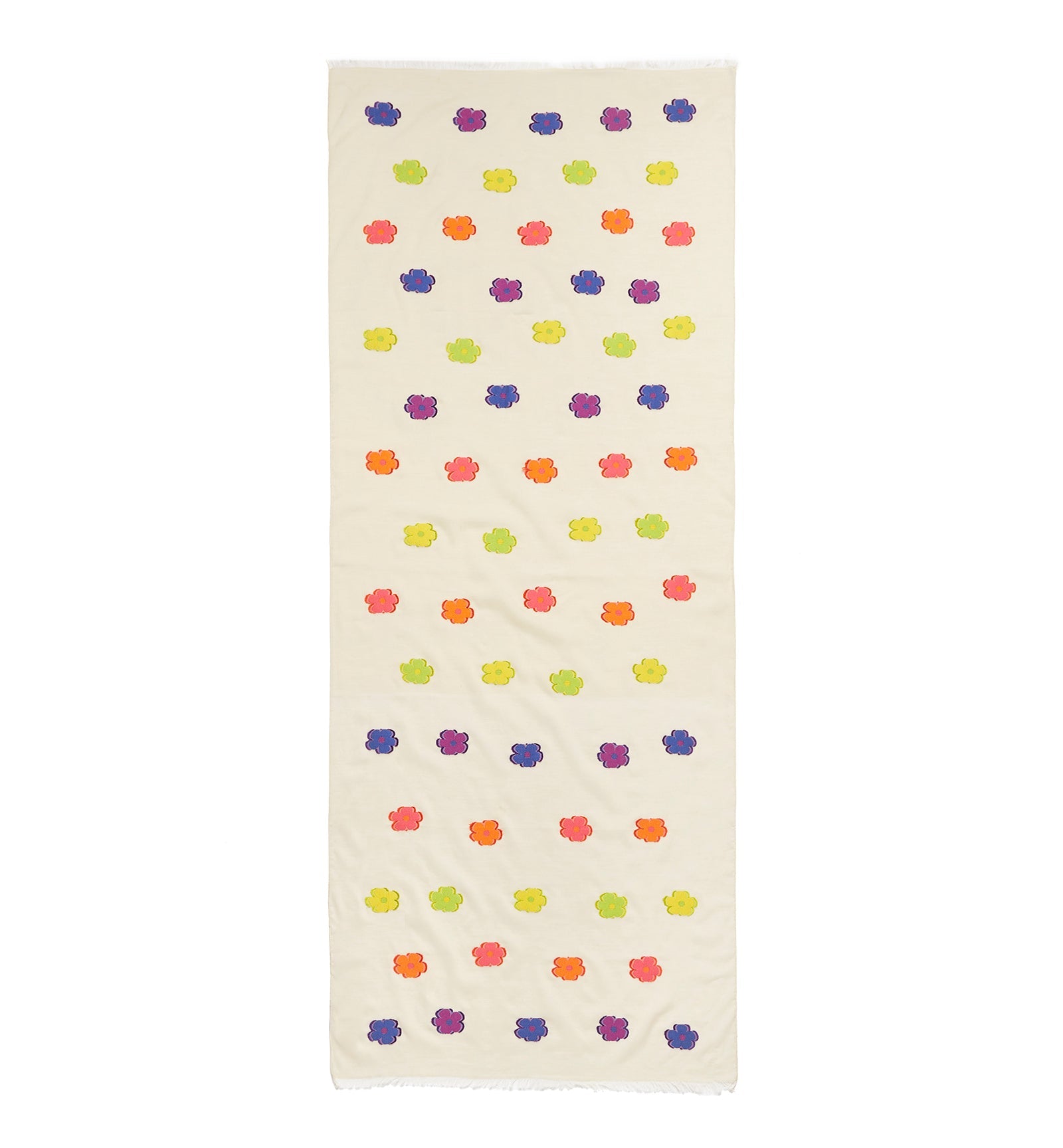 LINGO FLORAL DOT PATTERN SCARF - La Canadienne