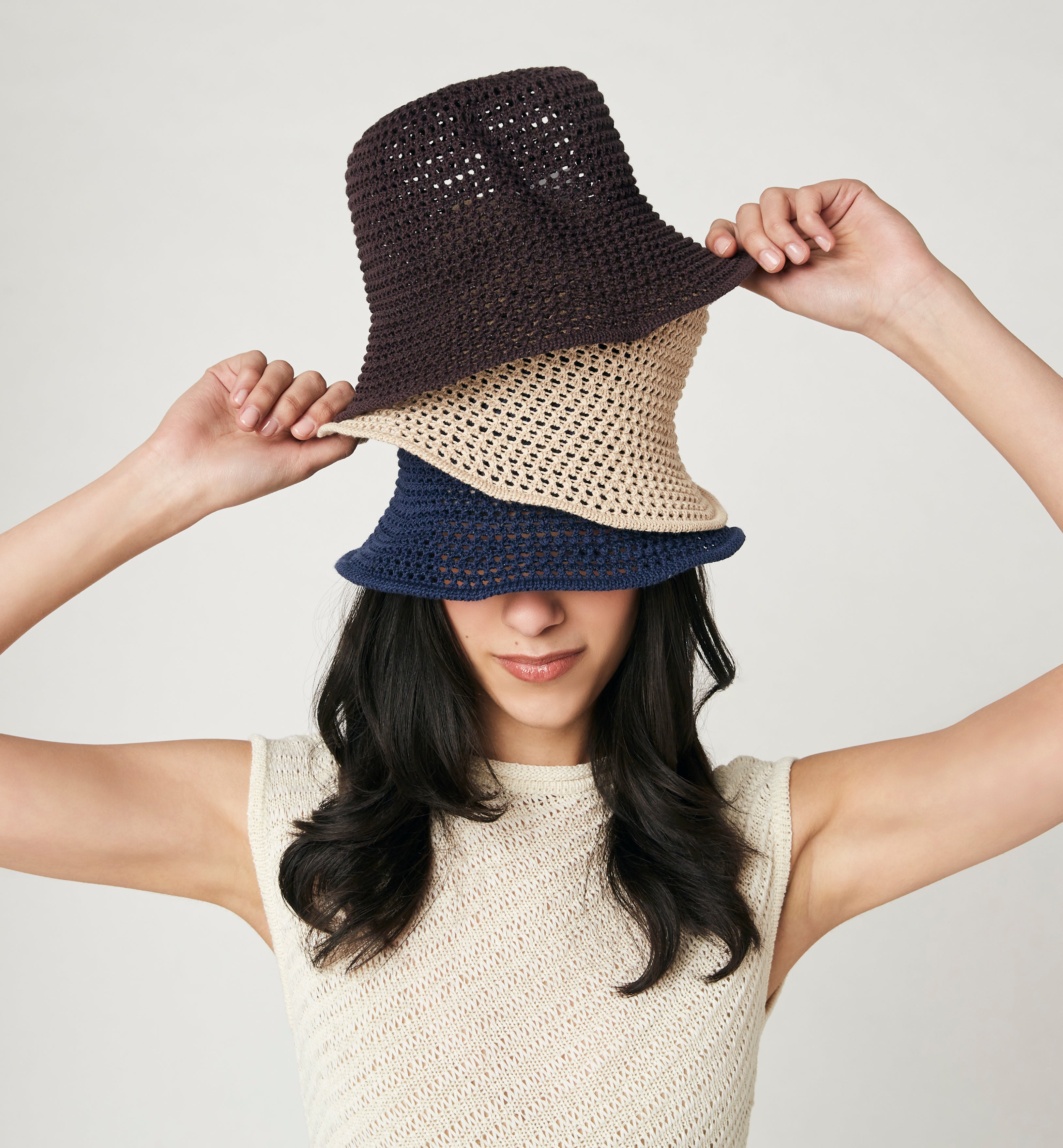 HALLIE CROCHET BUCKET HAT