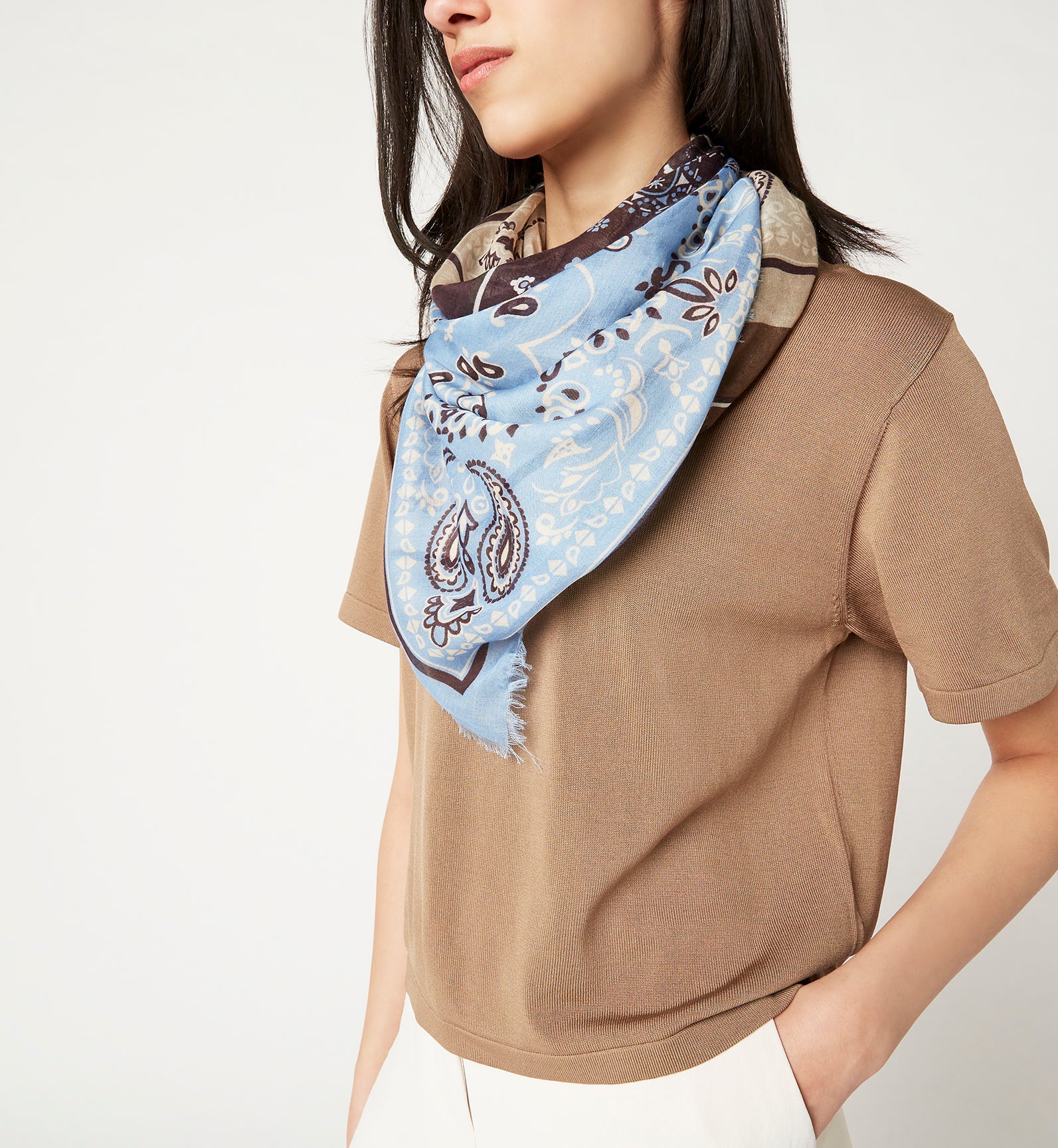 LUMIE FOULARD EN MODAL ET SOIE