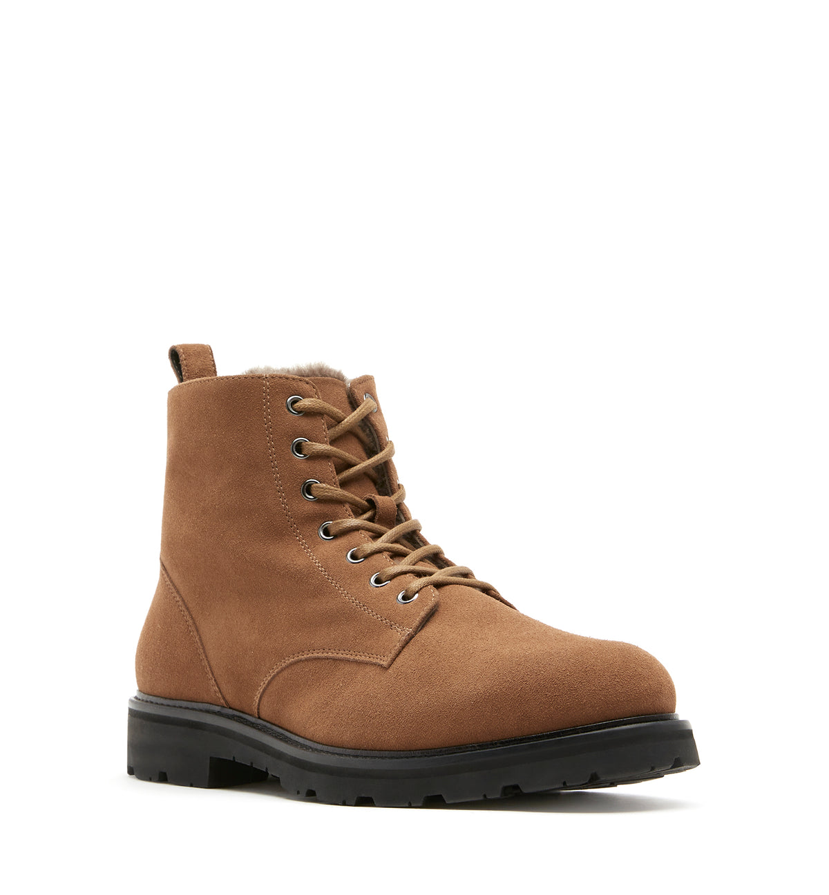 LUX MEN'S SHEARLING LINED SUEDE BOOT