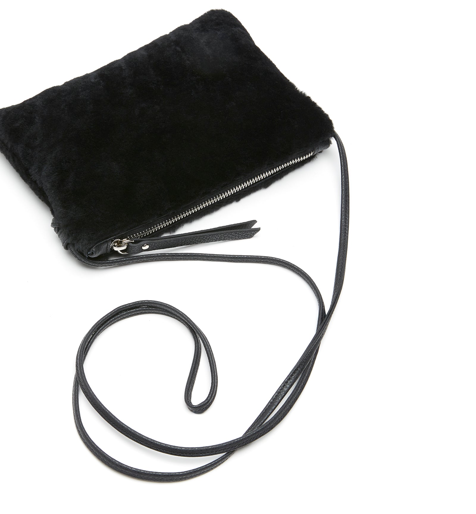 MACHELLE SHEARLING CROSSBODY BAG