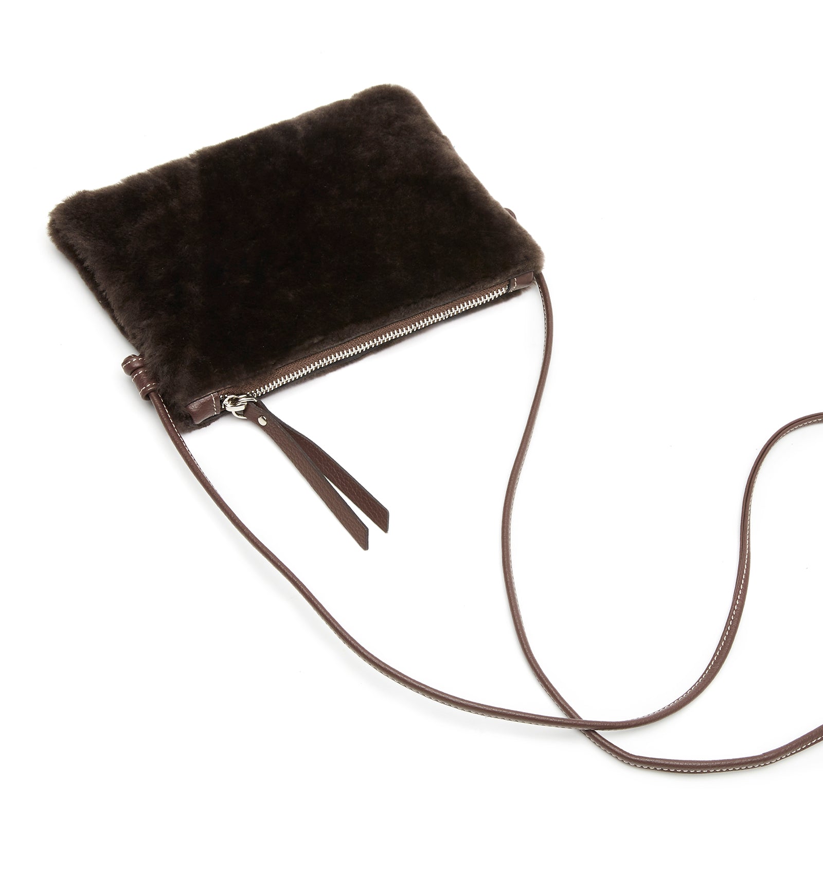MACHELLE SHEARLING CROSSBODY BAG
