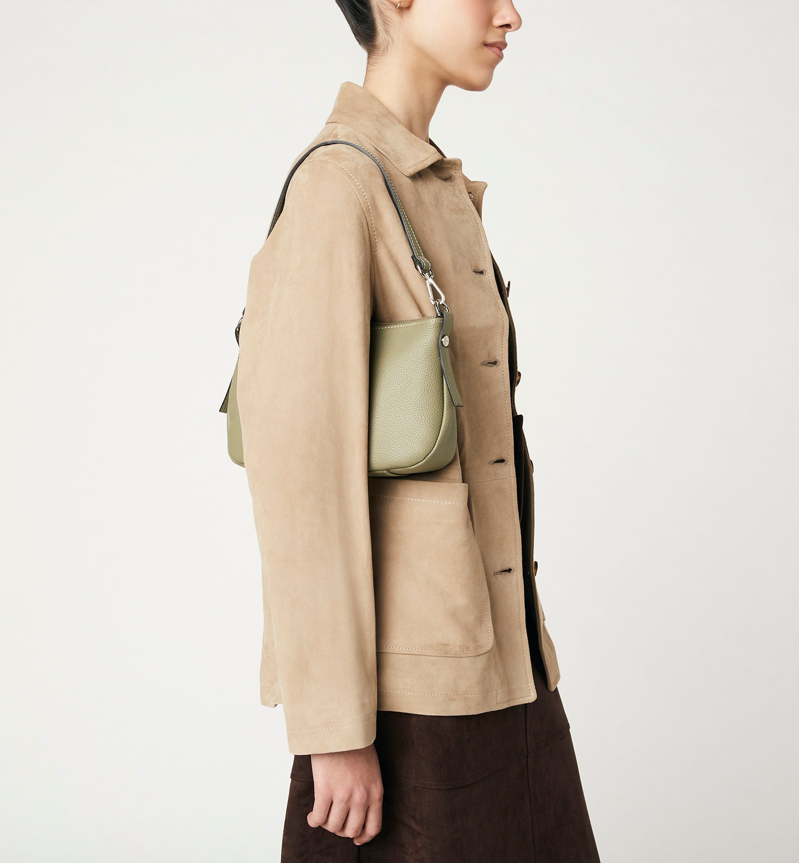 MAELLE LEATHER SHOULDER BAG