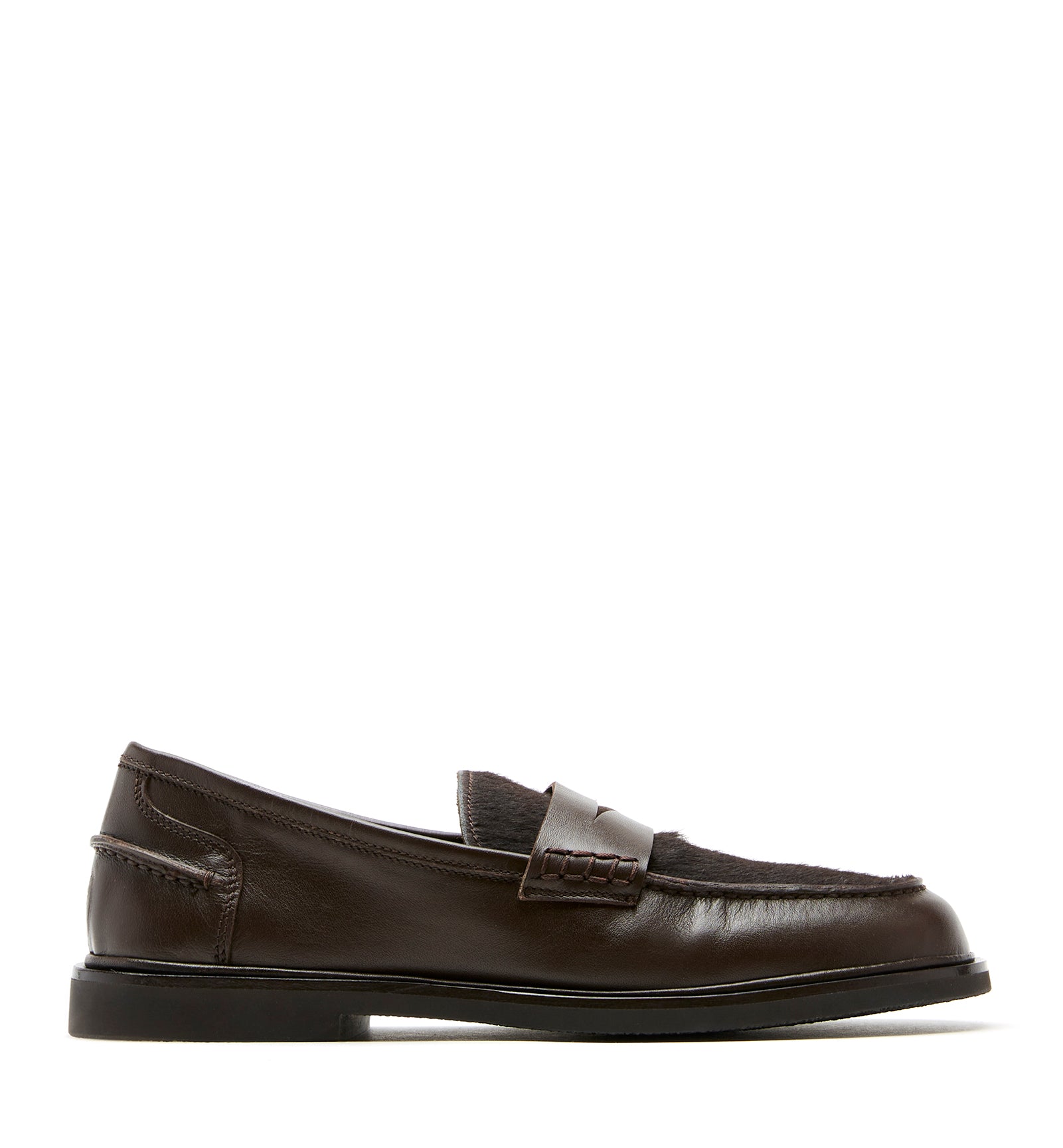 MAGNOLIA MOCASSIN EN CUIR POILU