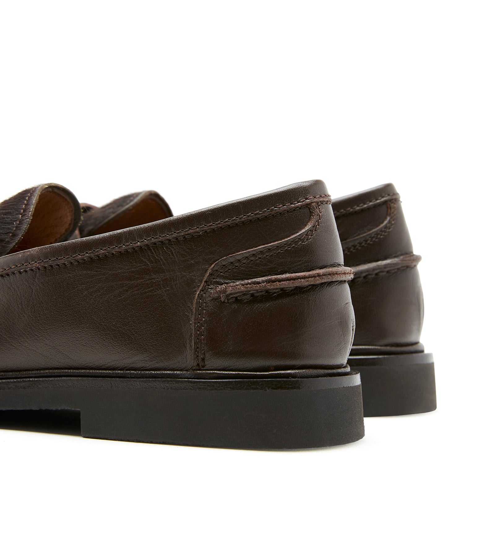 MAGNOLIA MOCASSIN EN CUIR POILU