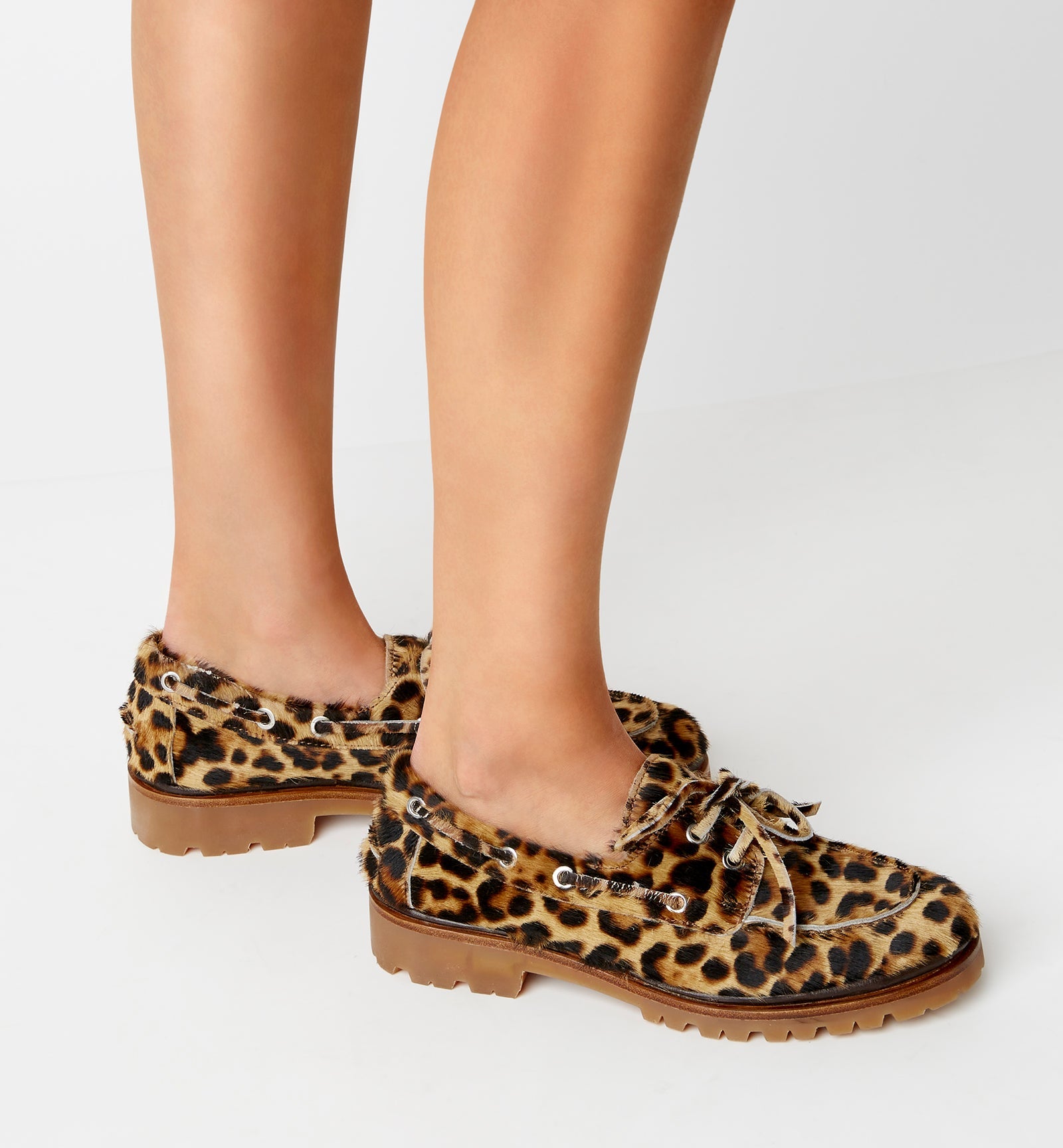 MAJESTIC LEOPARD - PRINT BOAT SHOE - La Canadienne