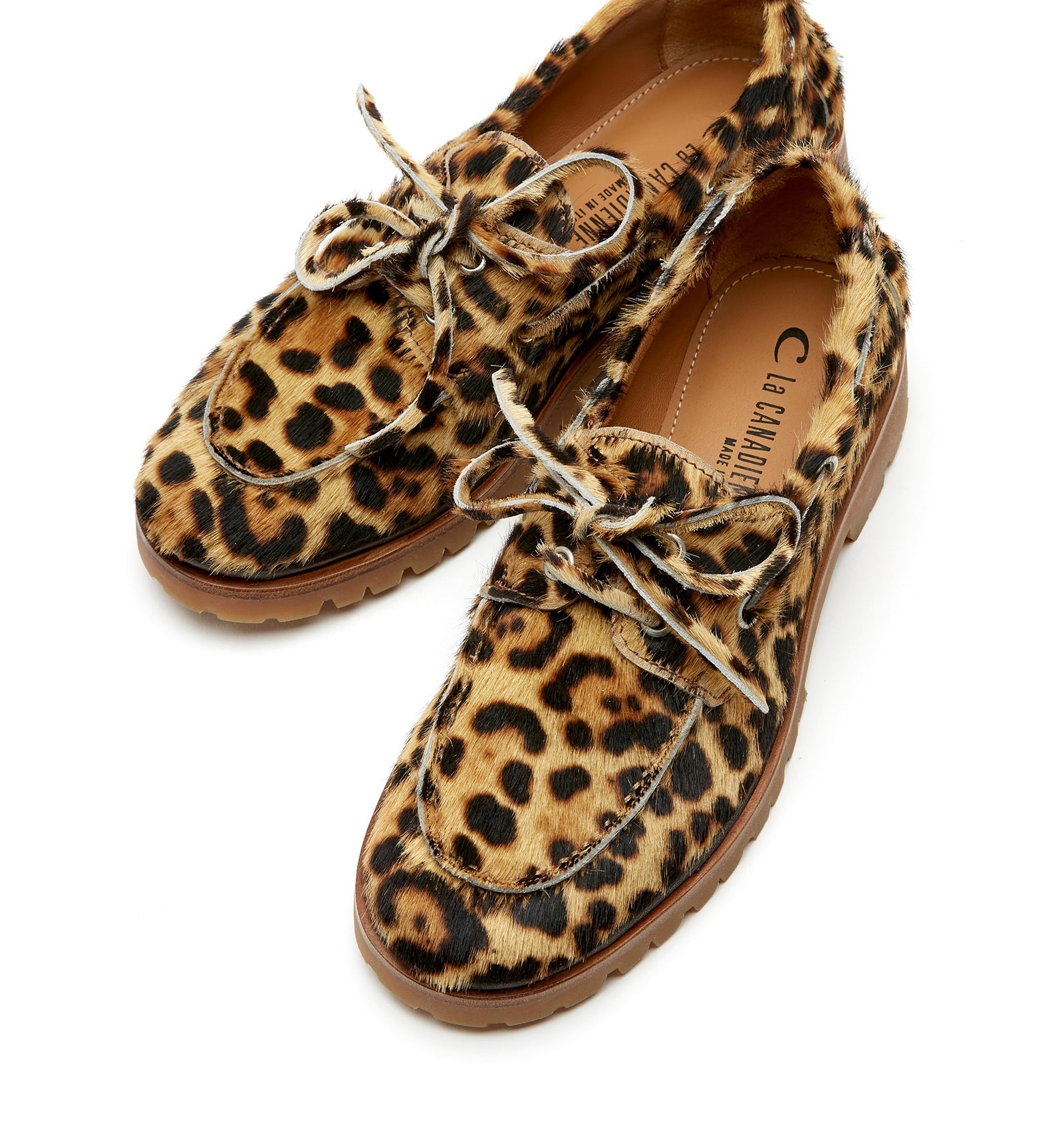 MAJESTIC LEOPARD - PRINT BOAT SHOE - La Canadienne