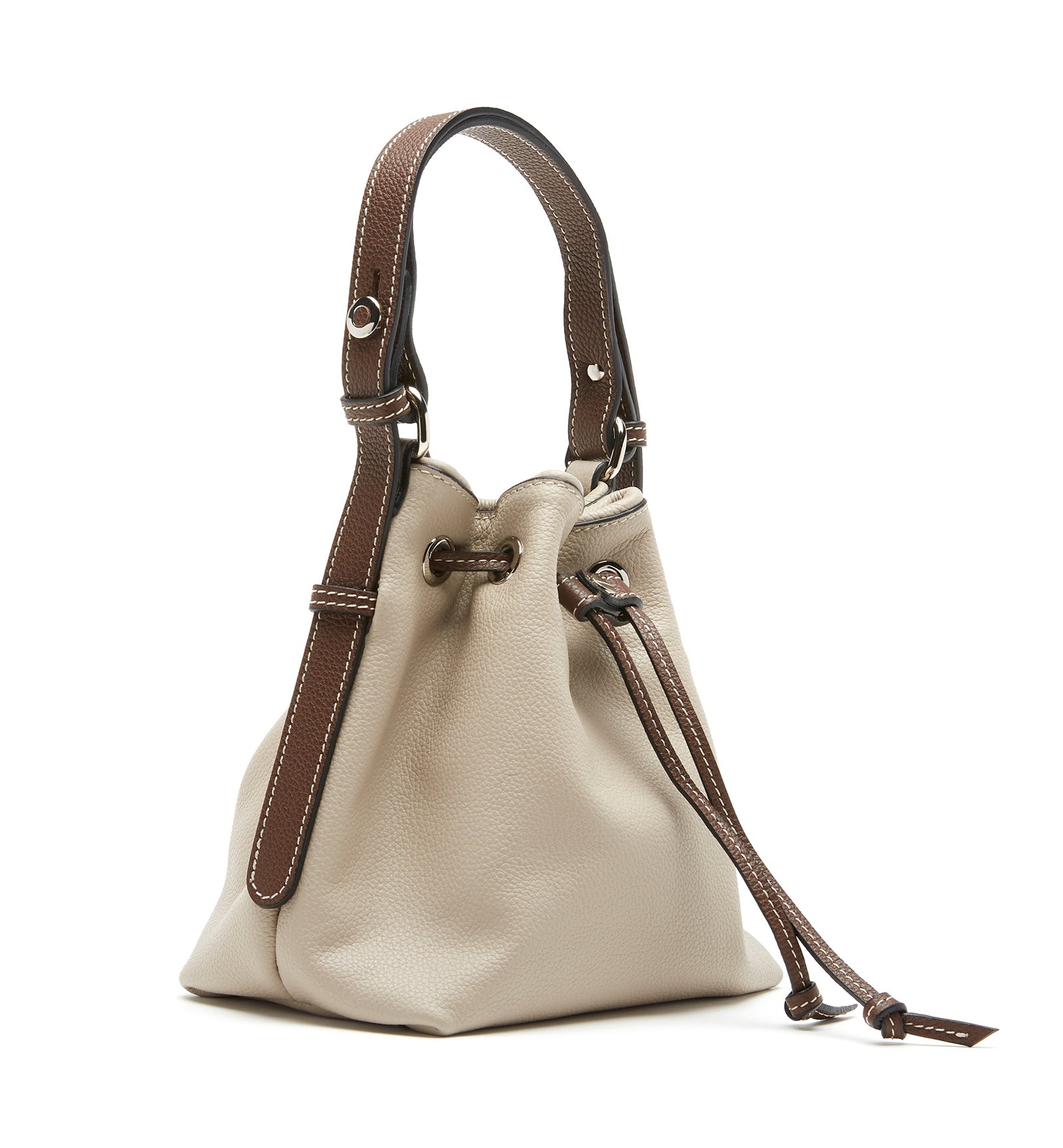 MEERA LEATHER BUCKET BAG