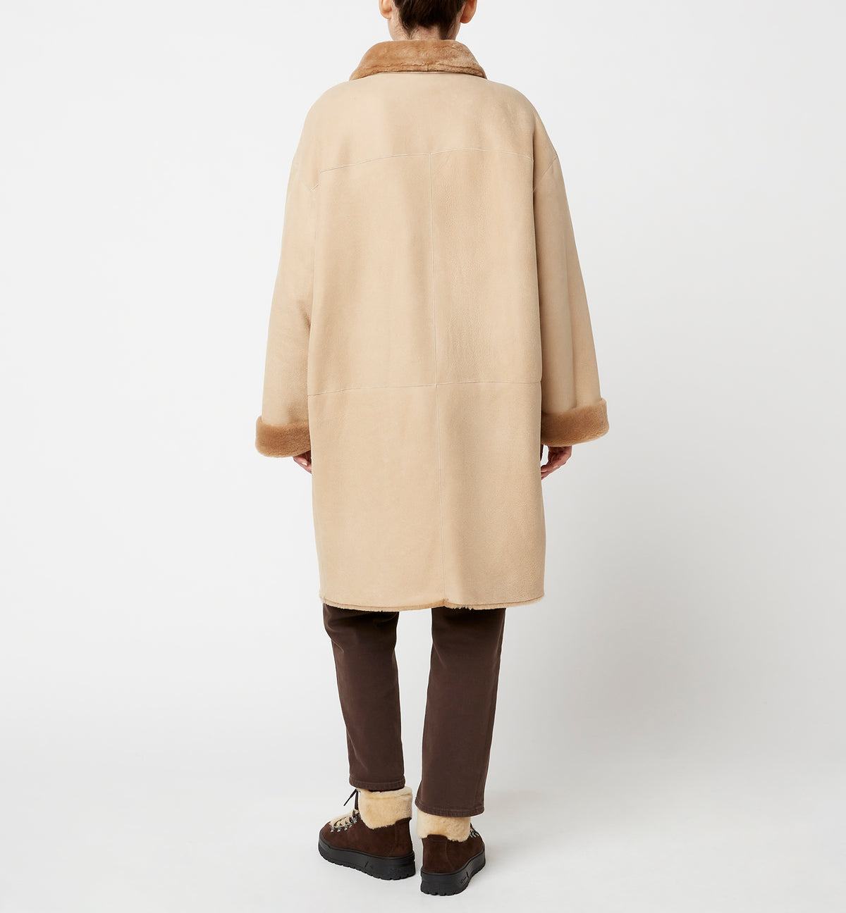NERO MANTEAU LONG RÉVERSIBLE EN MOUTON — Elément 28 de 34