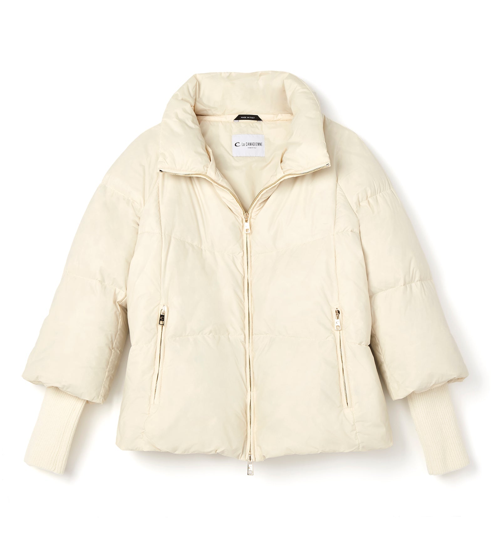 NYX HOODED SHORT PUFFER COAT - La Canadienne