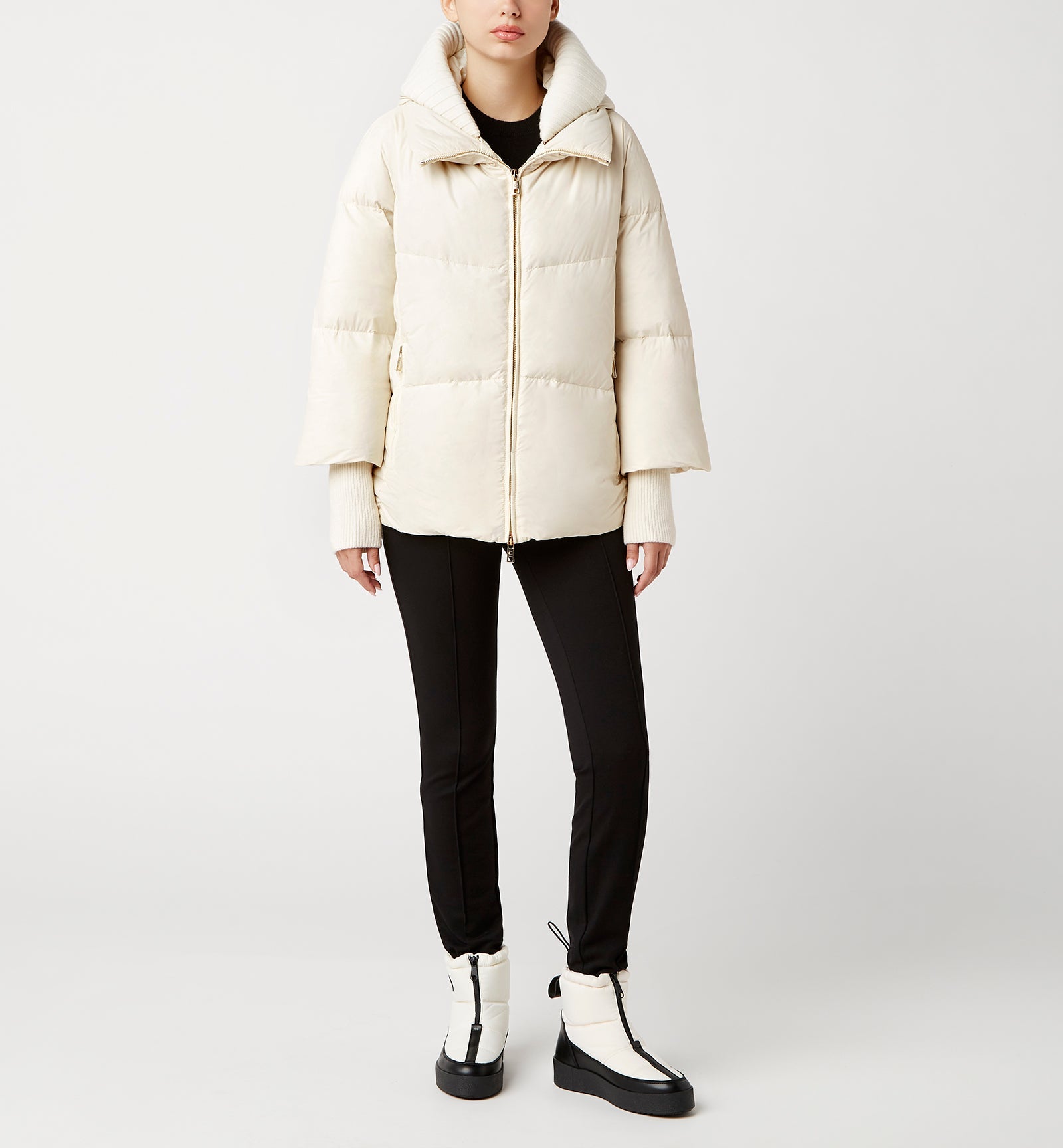 NYX HOODED SHORT PUFFER COAT - La Canadienne