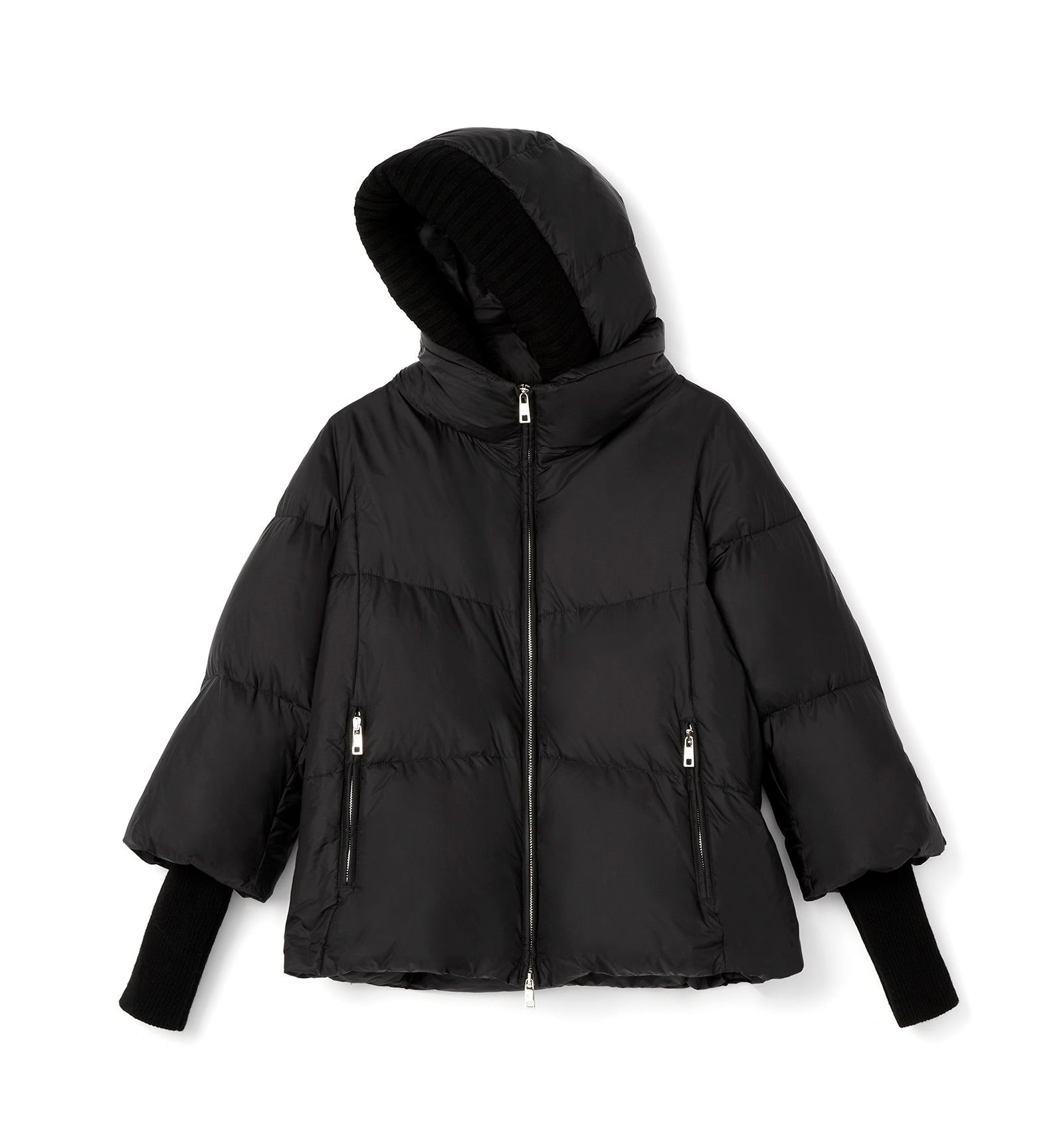 NYX HOODED SHORT PUFFER COAT - La Canadienne