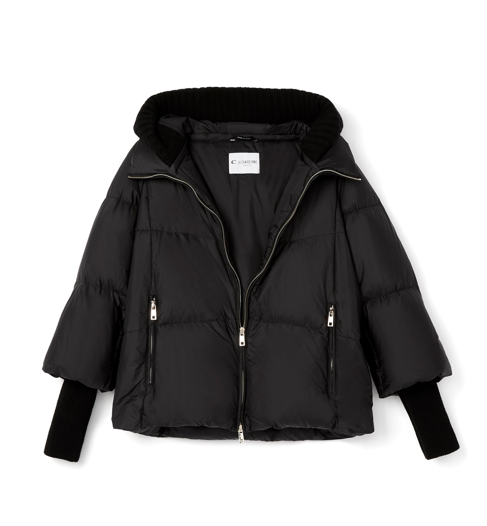 NYX HOODED SHORT PUFFER COAT - La Canadienne