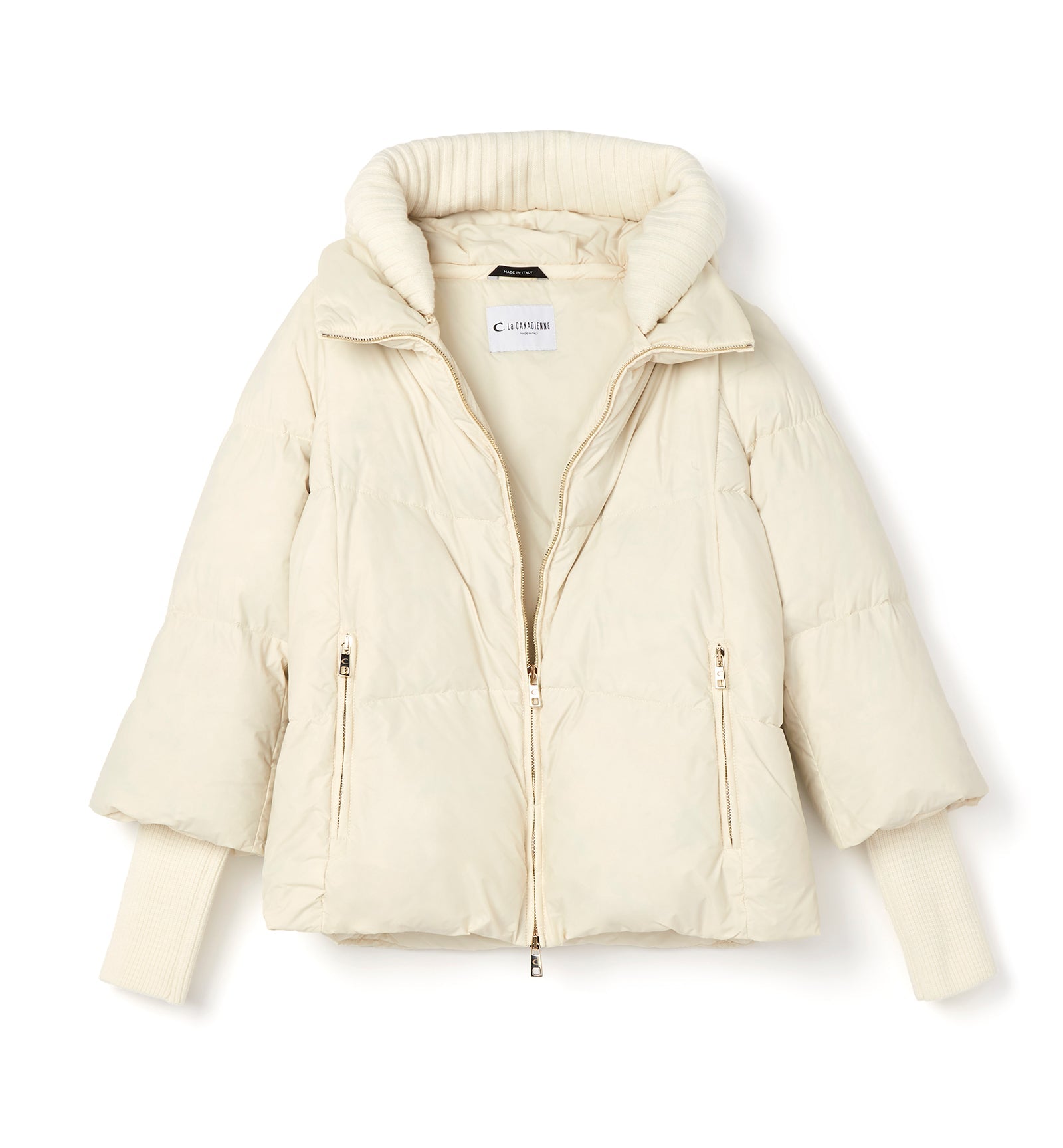 NYX HOODED SHORT PUFFER COAT - La Canadienne