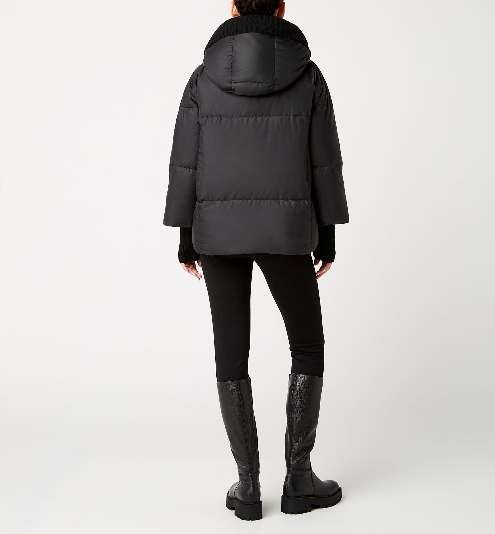 NYX HOODED SHORT PUFFER COAT - La Canadienne
