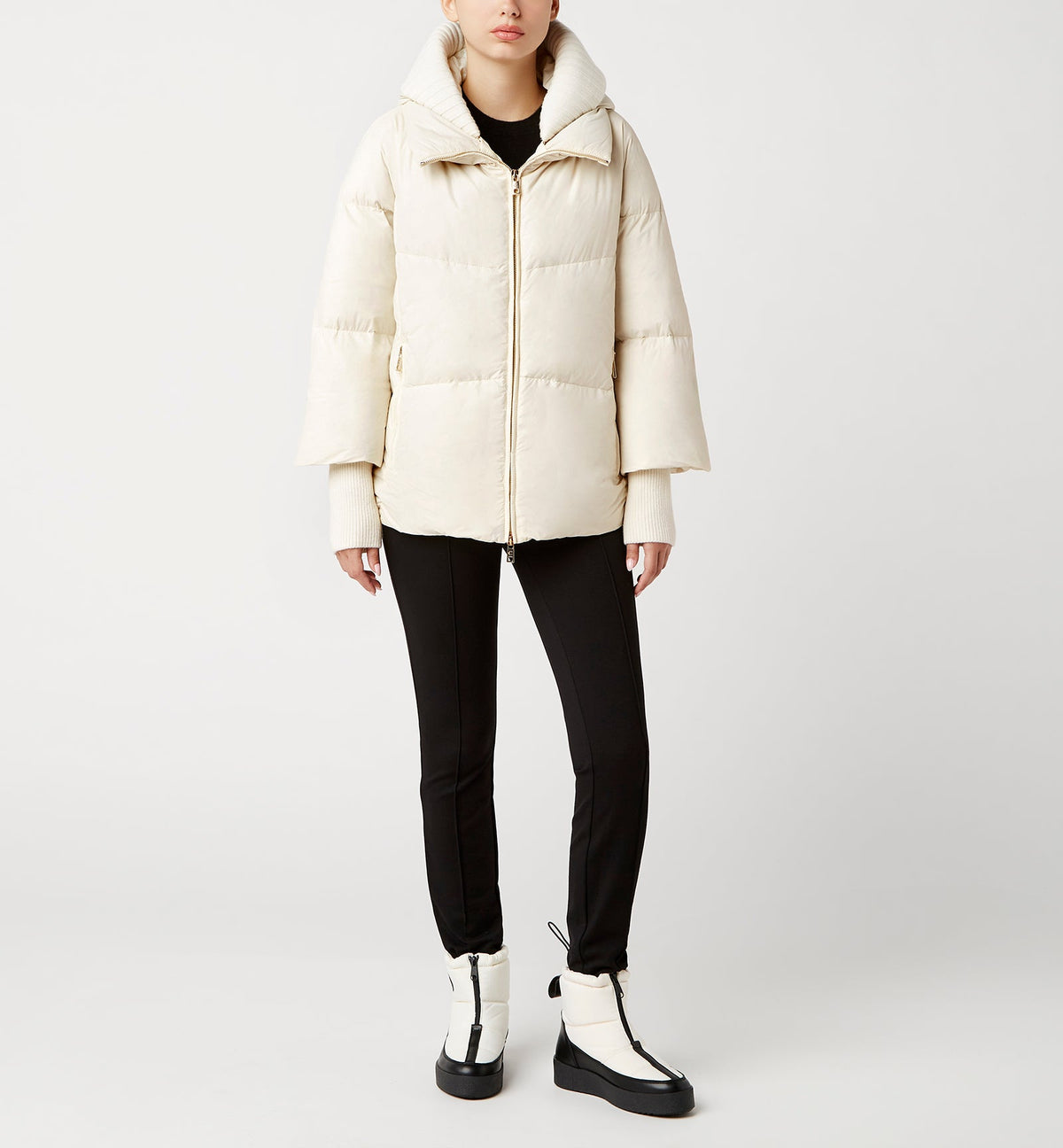 NYX HOODED SHORT PUFFER COAT - La Canadienne