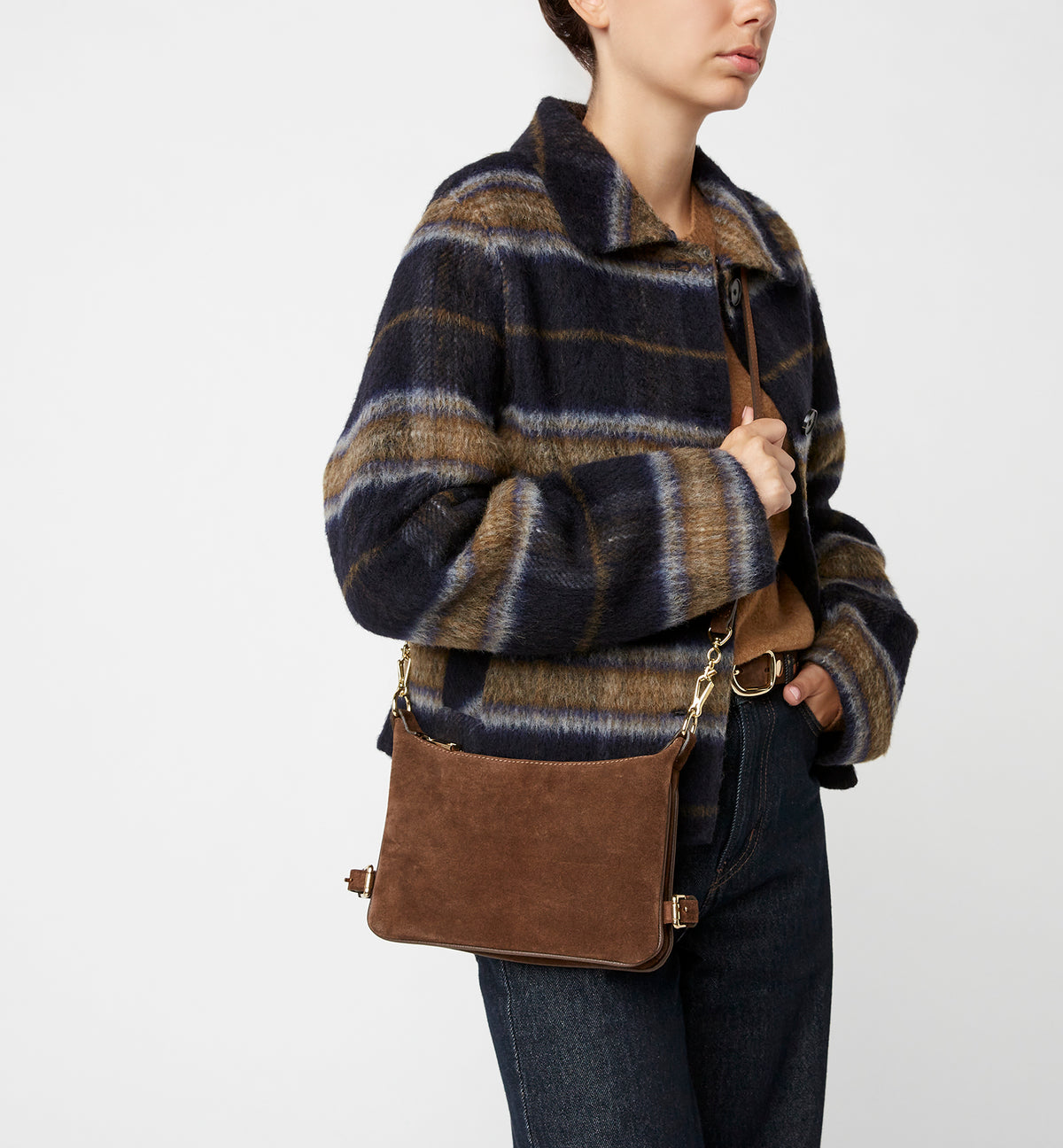 PACINI SUEDE MESSENGER BAG — Item 6 of 6