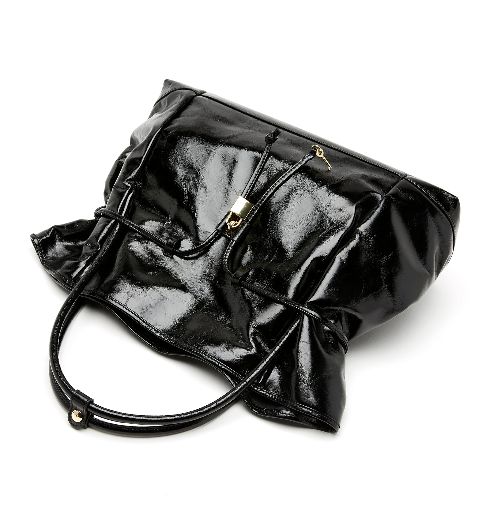PALMETTO CRINKLE LEATHER TOTE BAG - La Canadienne