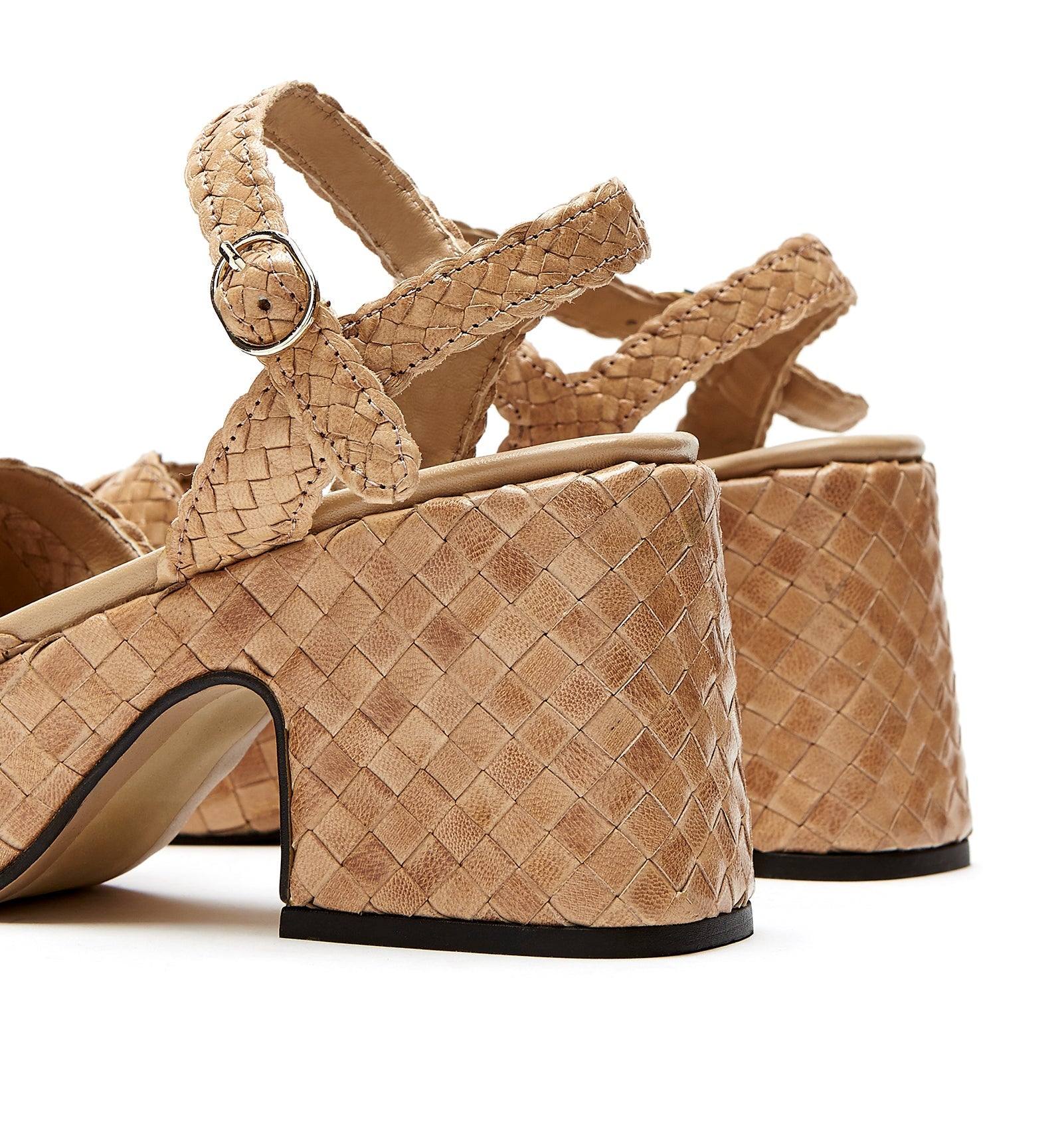 PAMMEE WOVEN LEATHER SANDAL - La Canadienne
