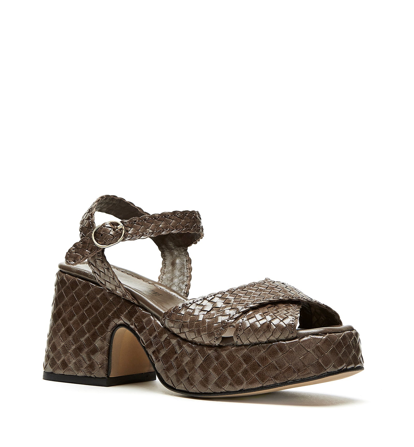 PAMMEE WOVEN LEATHER SANDAL - La Canadienne