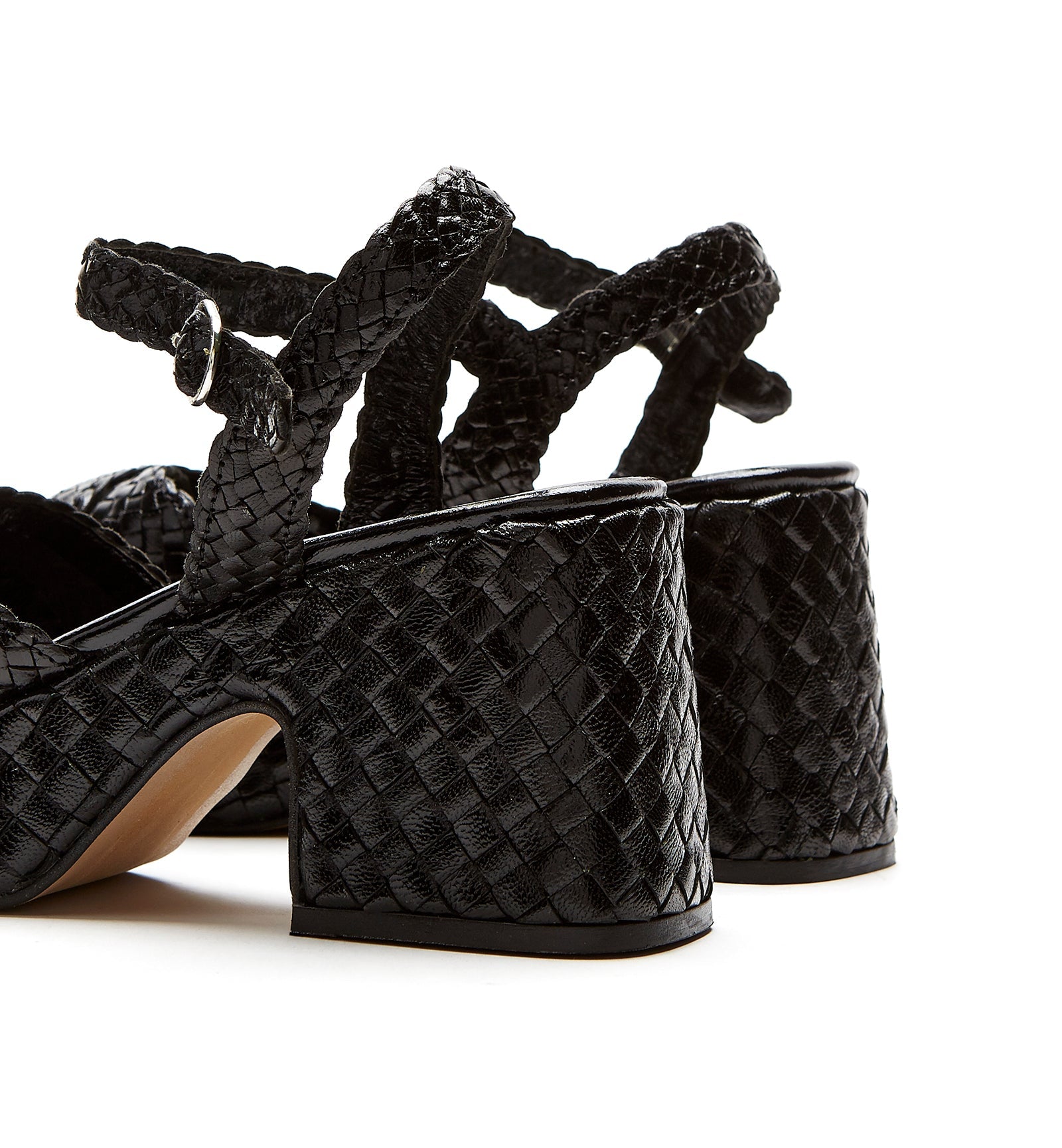 PAMMEE WOVEN LEATHER SANDAL - La Canadienne