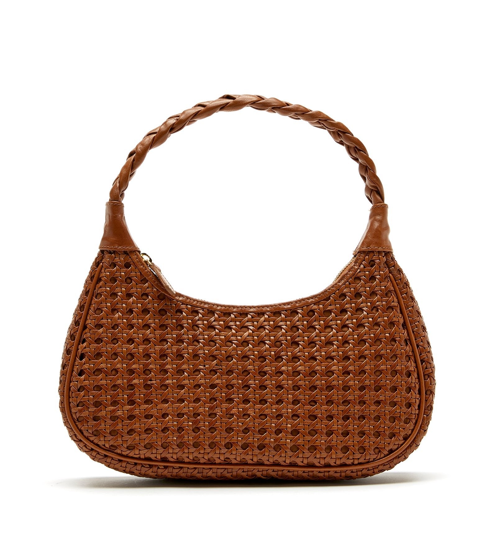 PATTI WOVEN LEATHER SHOULDER BAG - La Canadienne