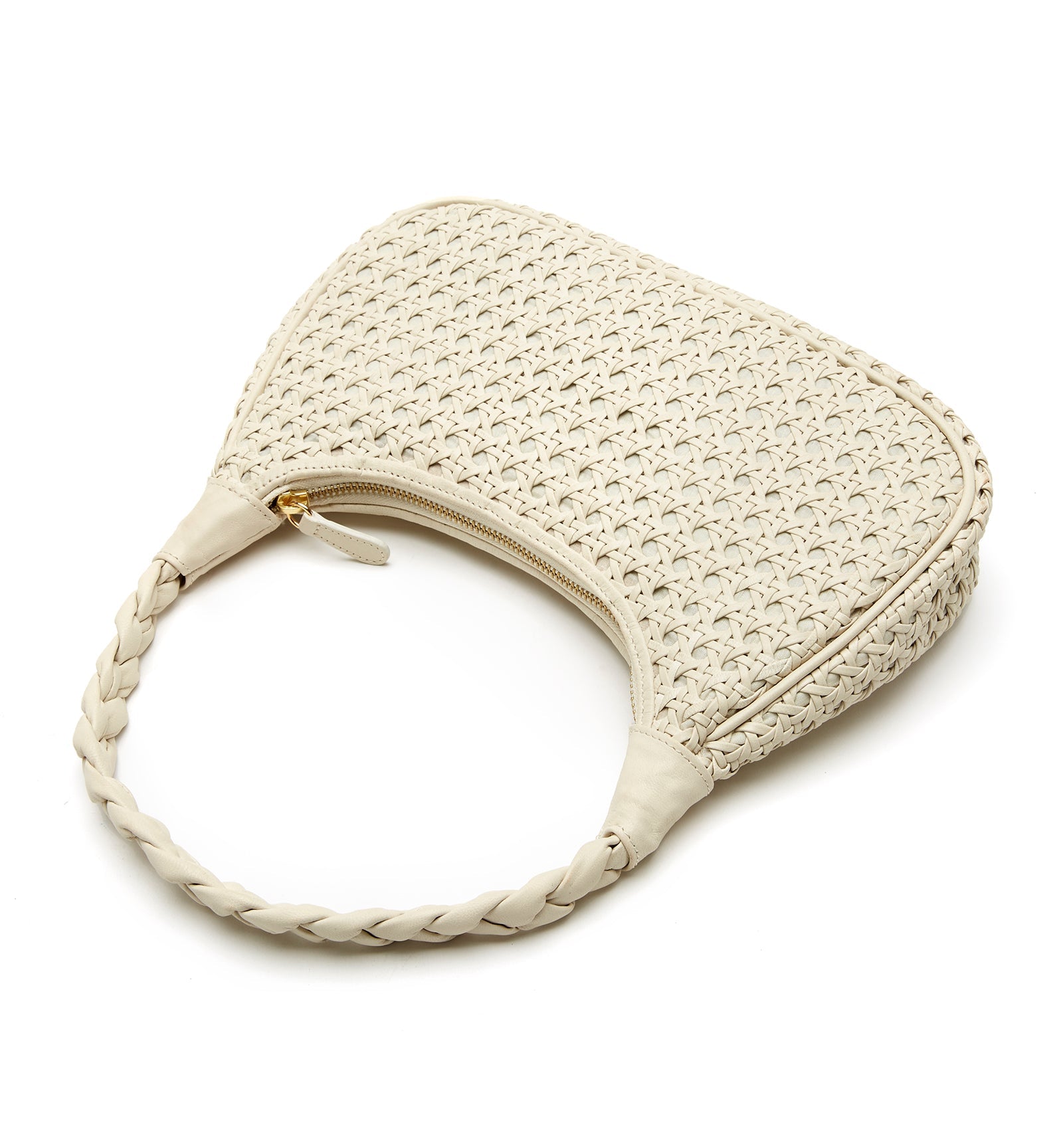 PATTI WOVEN LEATHER SHOULDER BAG - La Canadienne