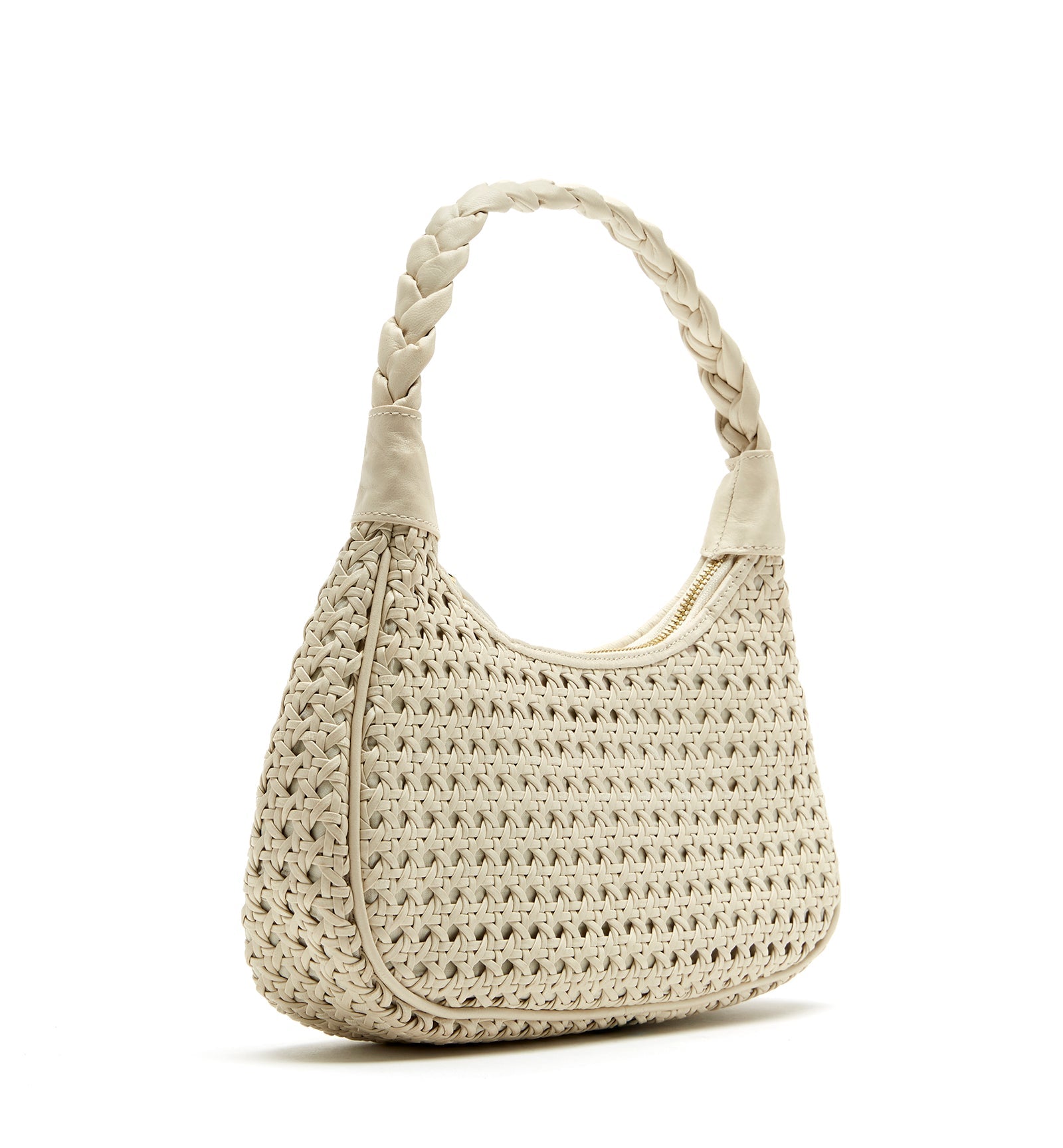 PATTI WOVEN LEATHER SHOULDER BAG - La Canadienne