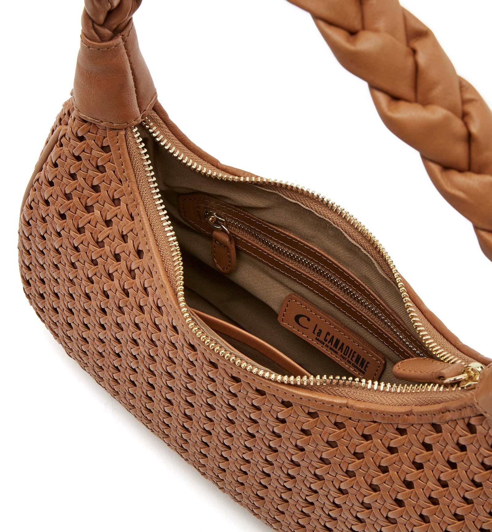 PATTI SAC À BANDOULIÈRE EN CUIR TRESSÉ