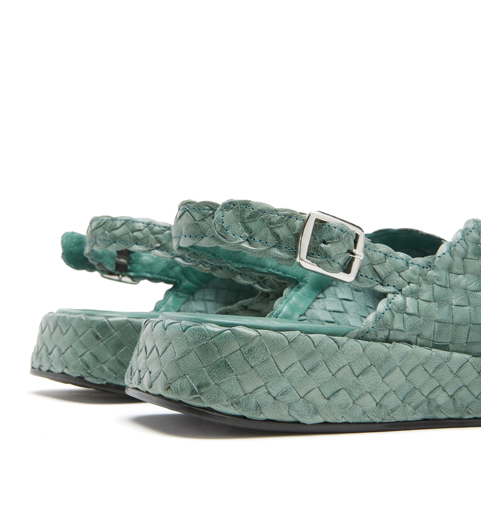 PEDRA WOVEN LEATHER SANDAL