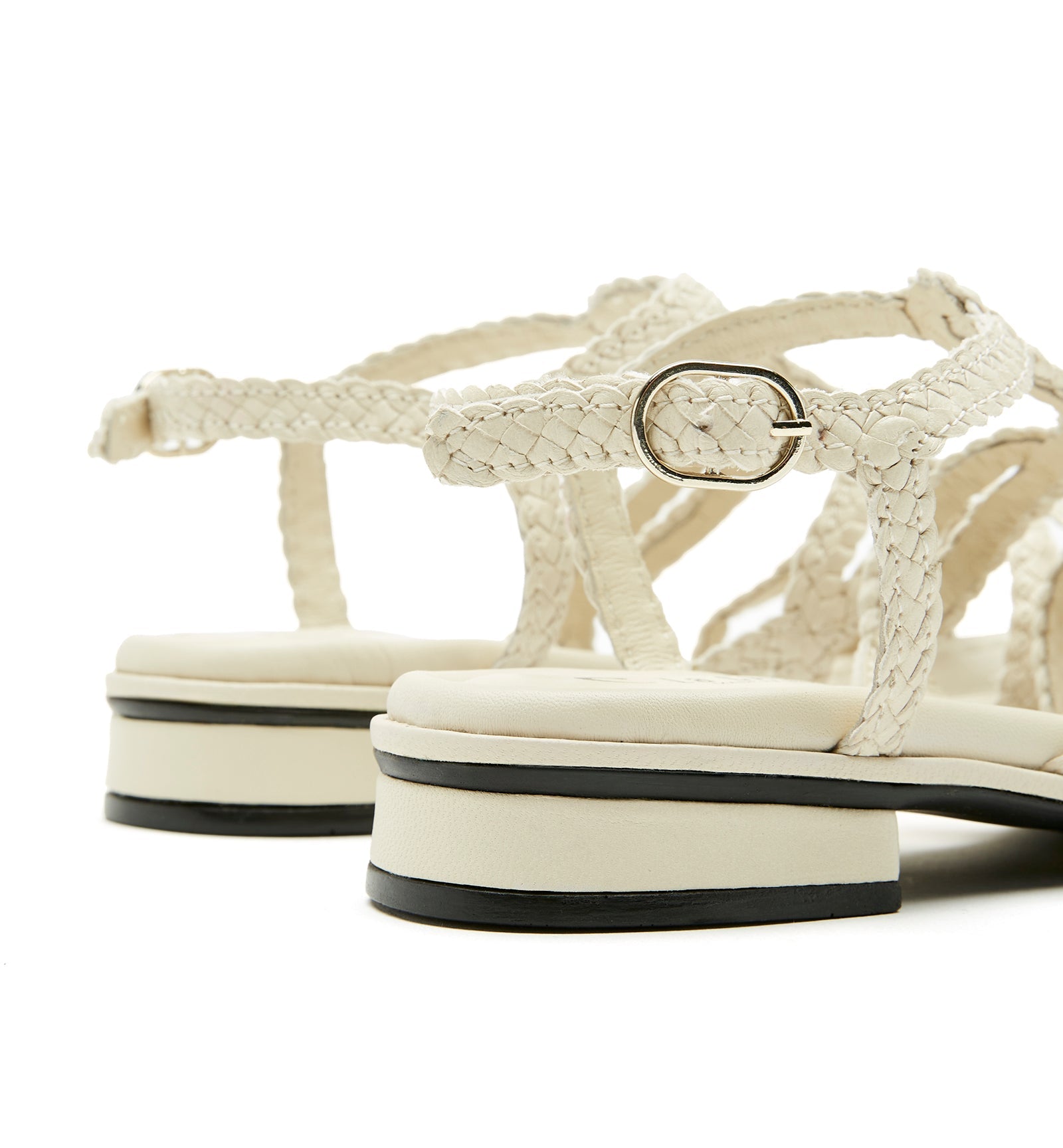 PERKIE WOVEN LEATHER SANDAL - La Canadienne