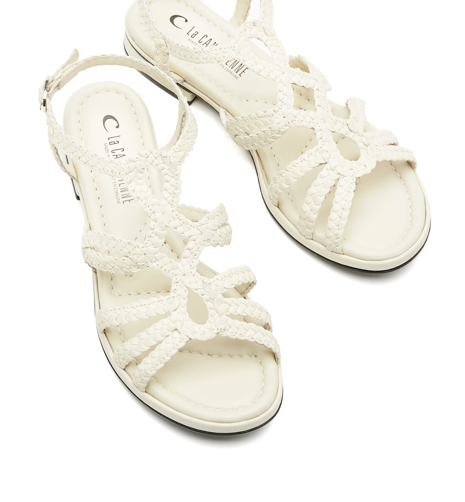 PERKIE WOVEN LEATHER SANDAL - La Canadienne