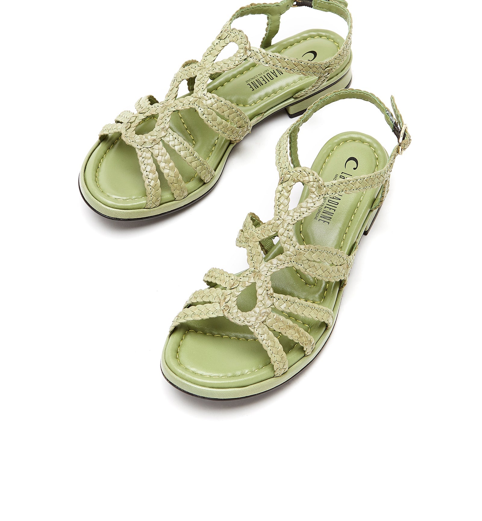 PERKIE WOVEN LEATHER SANDAL - La Canadienne
