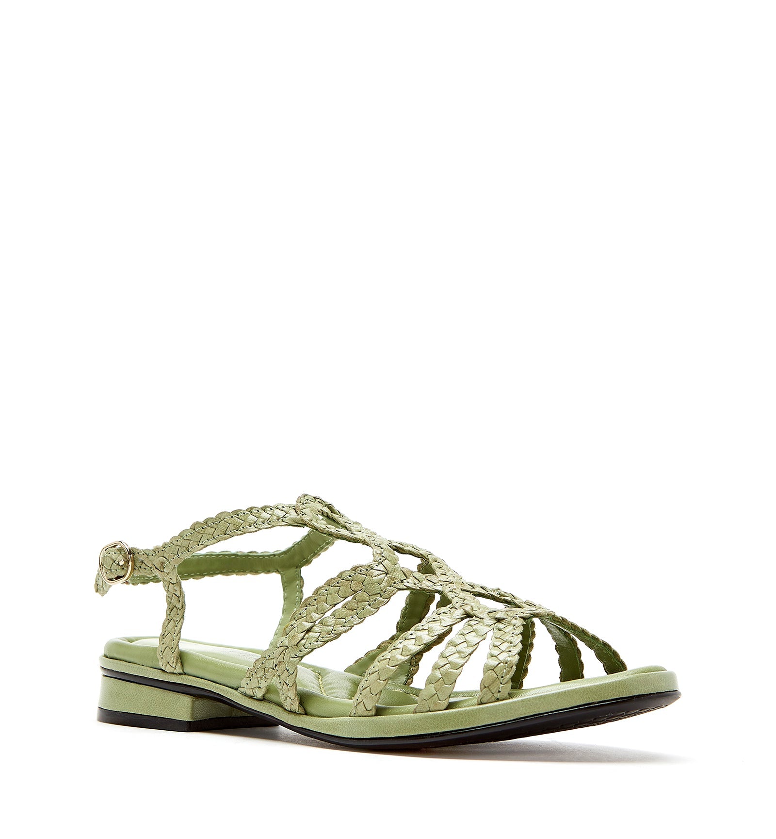 PERKIE WOVEN LEATHER SANDAL - La Canadienne