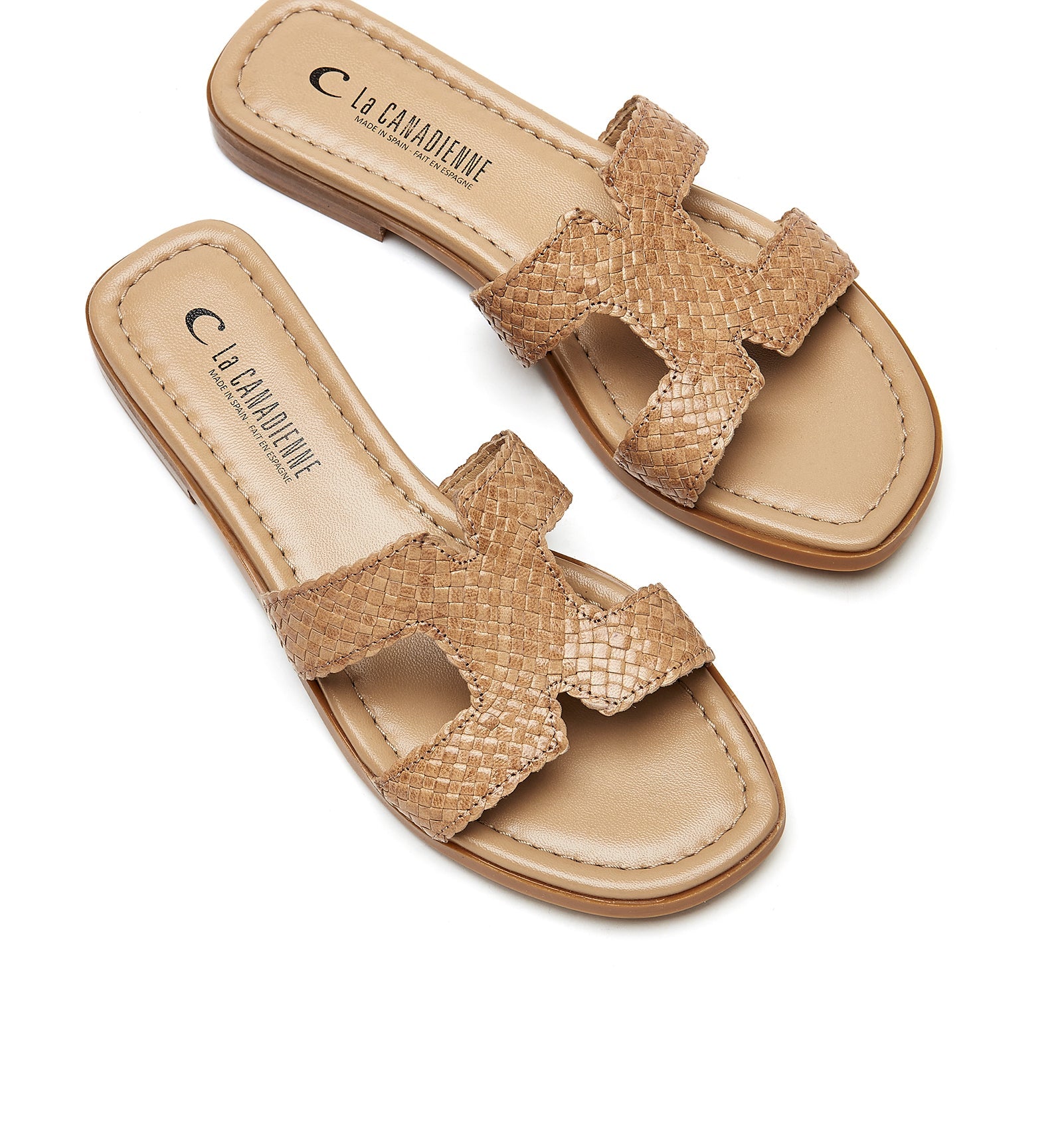 PERSIST WOVEN LEATHER SANDAL - La Canadienne