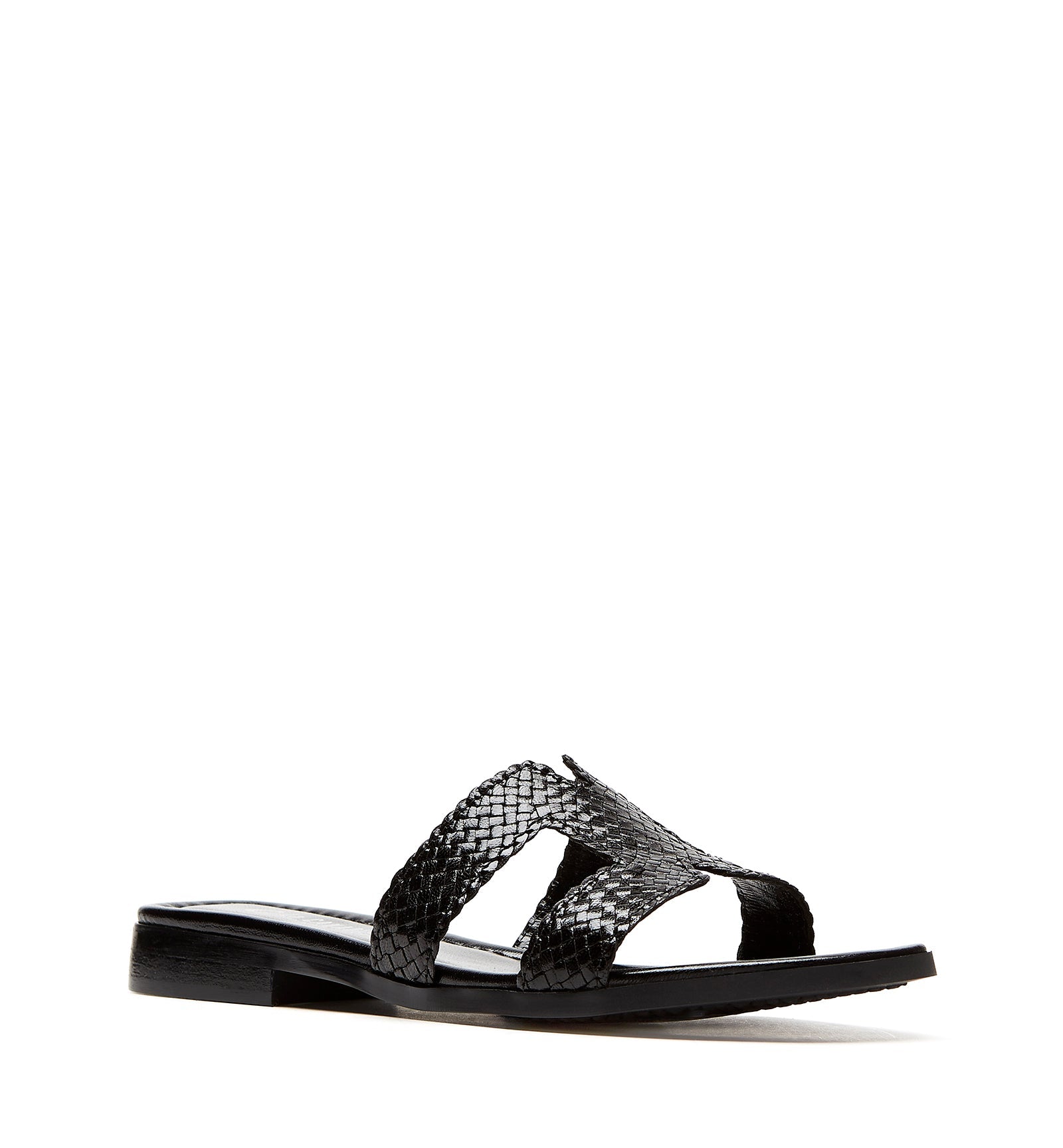 PERSIST WOVEN LEATHER SANDAL - La Canadienne