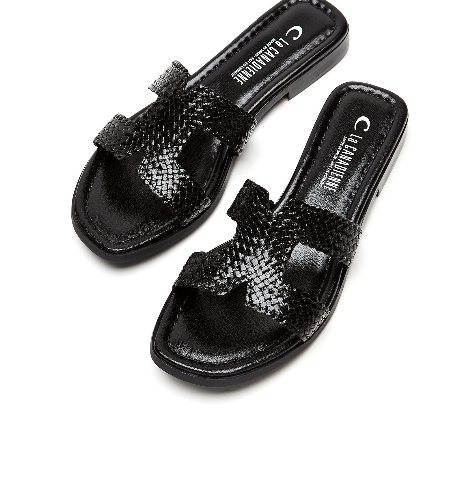 PERSIST WOVEN LEATHER SANDAL - La Canadienne