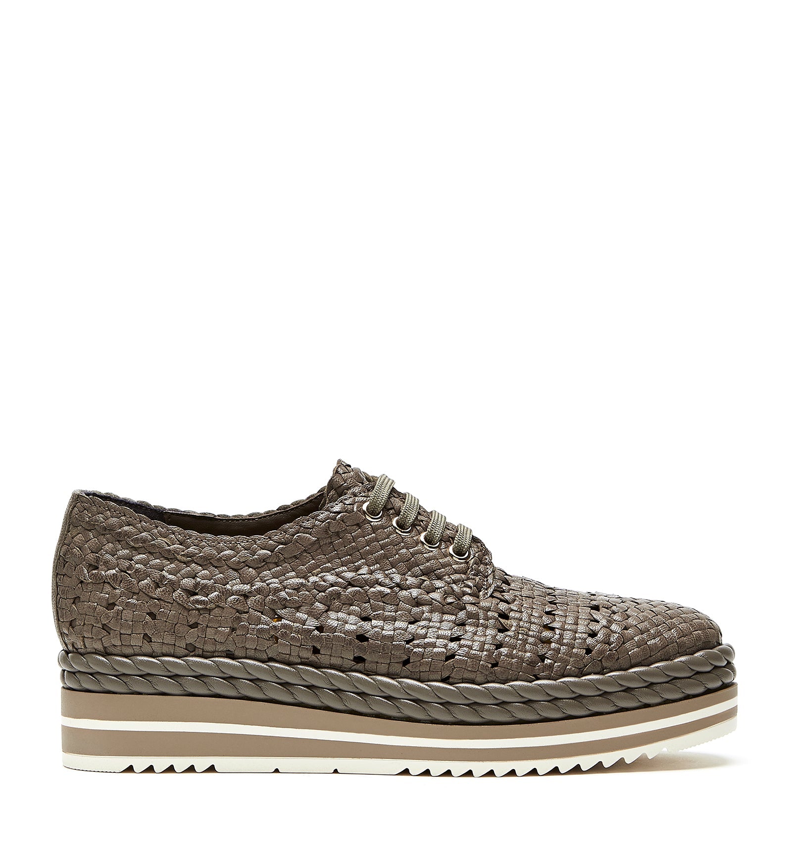PIKNIK WOVEN LEATHER SHOE - La Canadienne