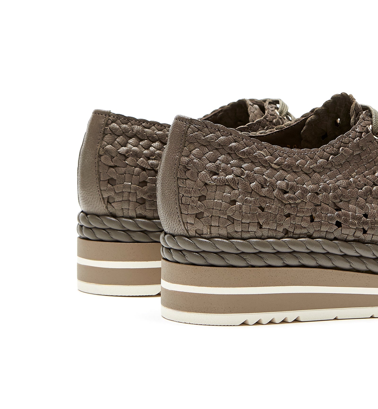PIKNIK WOVEN LEATHER SHOE - La Canadienne
