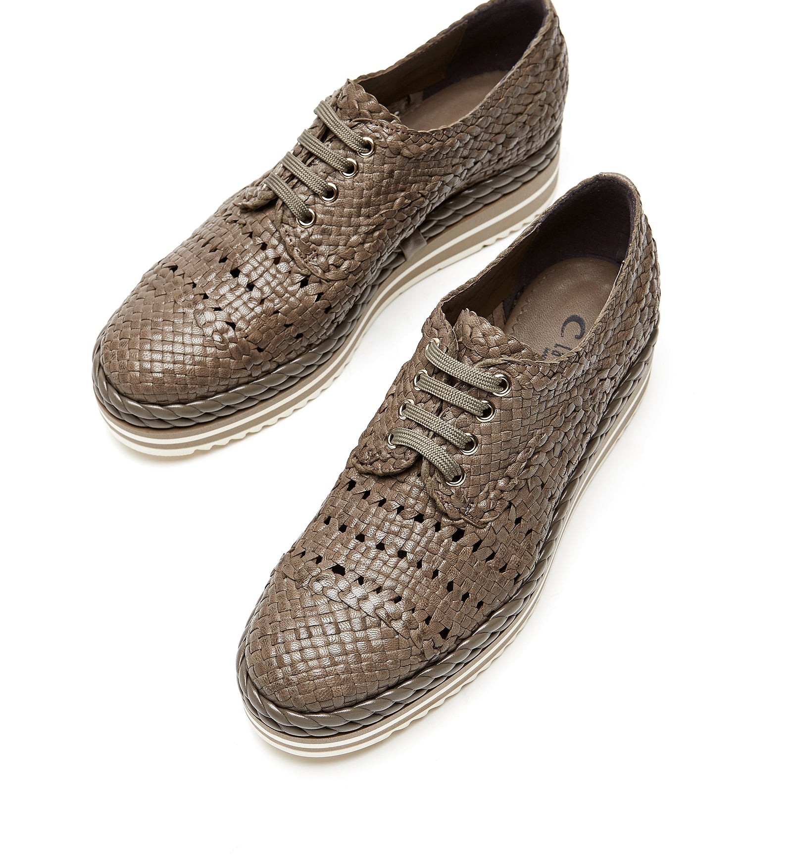 PIKNIK WOVEN LEATHER SHOE - La Canadienne
