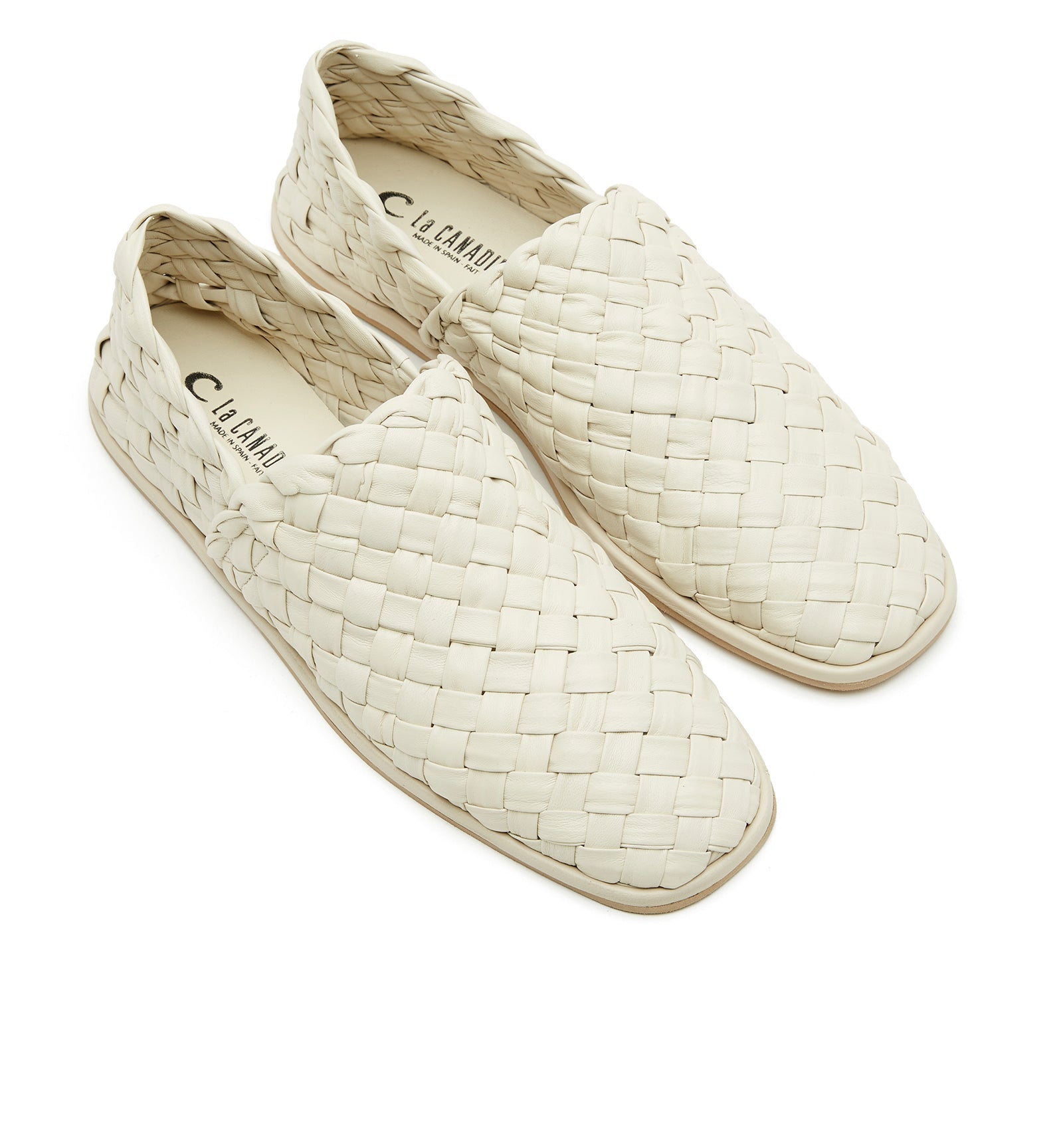 POSH WOVEN LEATHER LOAFER - La Canadienne