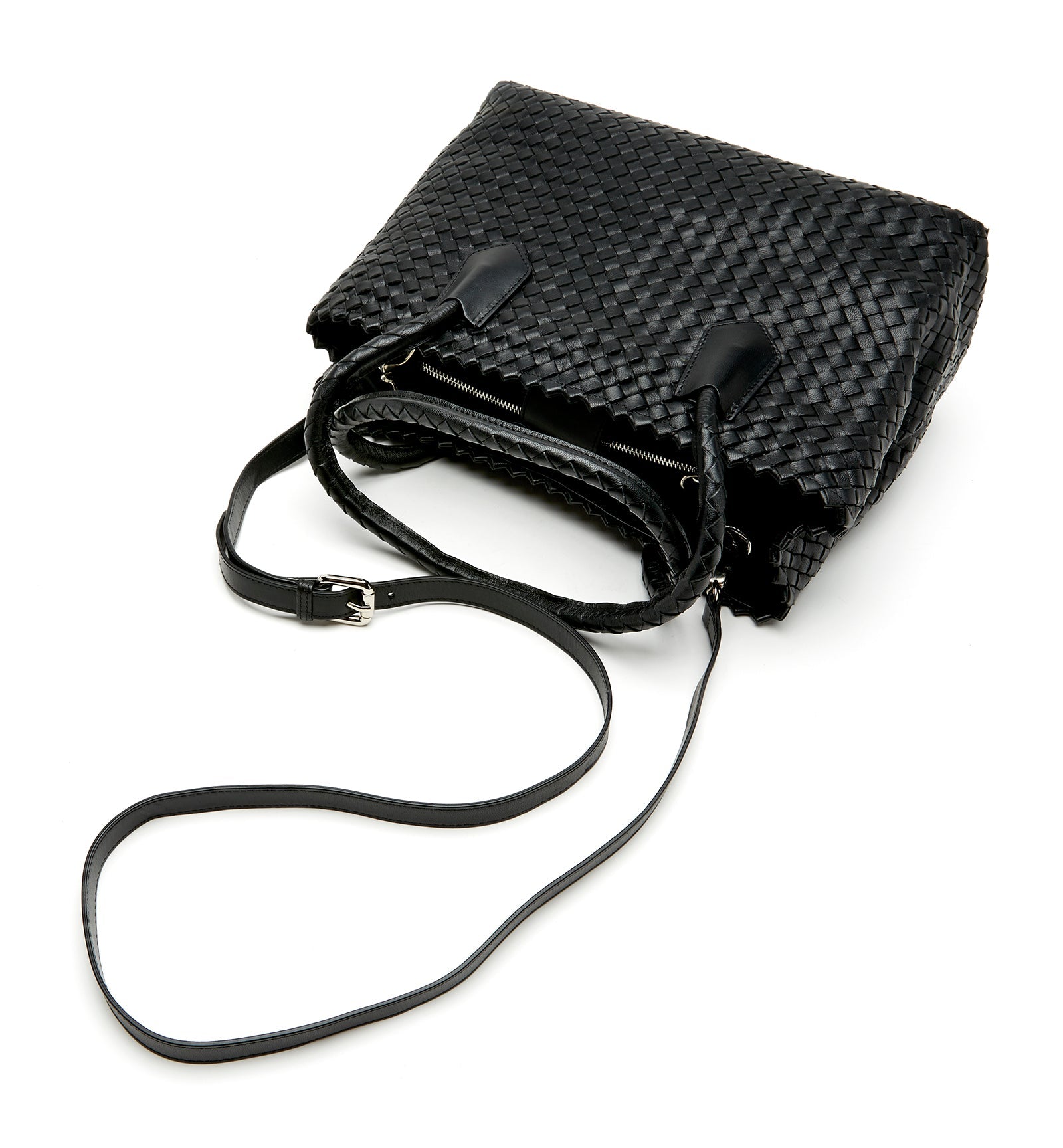 PREM WOVEN LEATHER TOTE BAG - La Canadienne