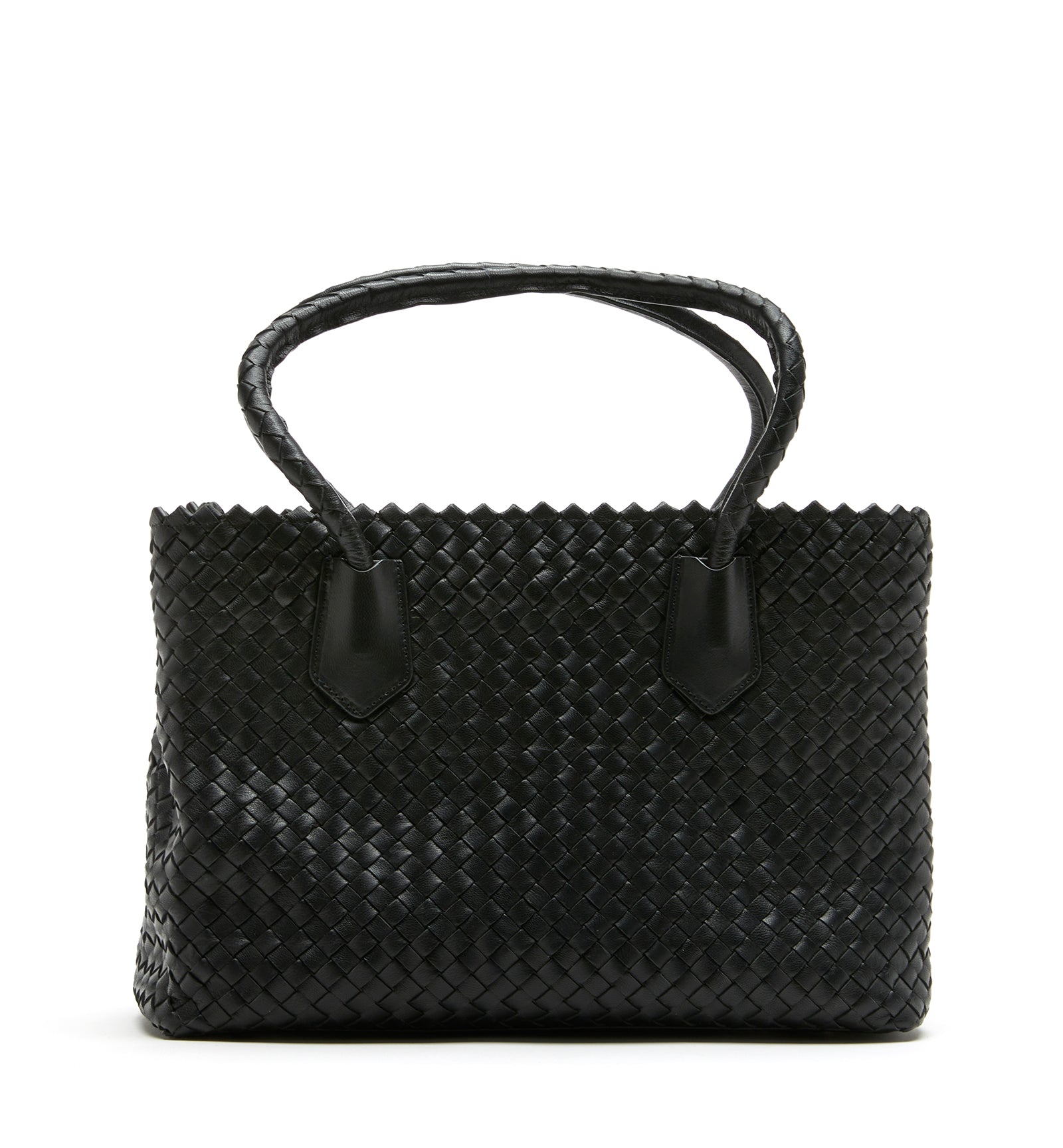 PREM WOVEN LEATHER TOTE BAG - La Canadienne