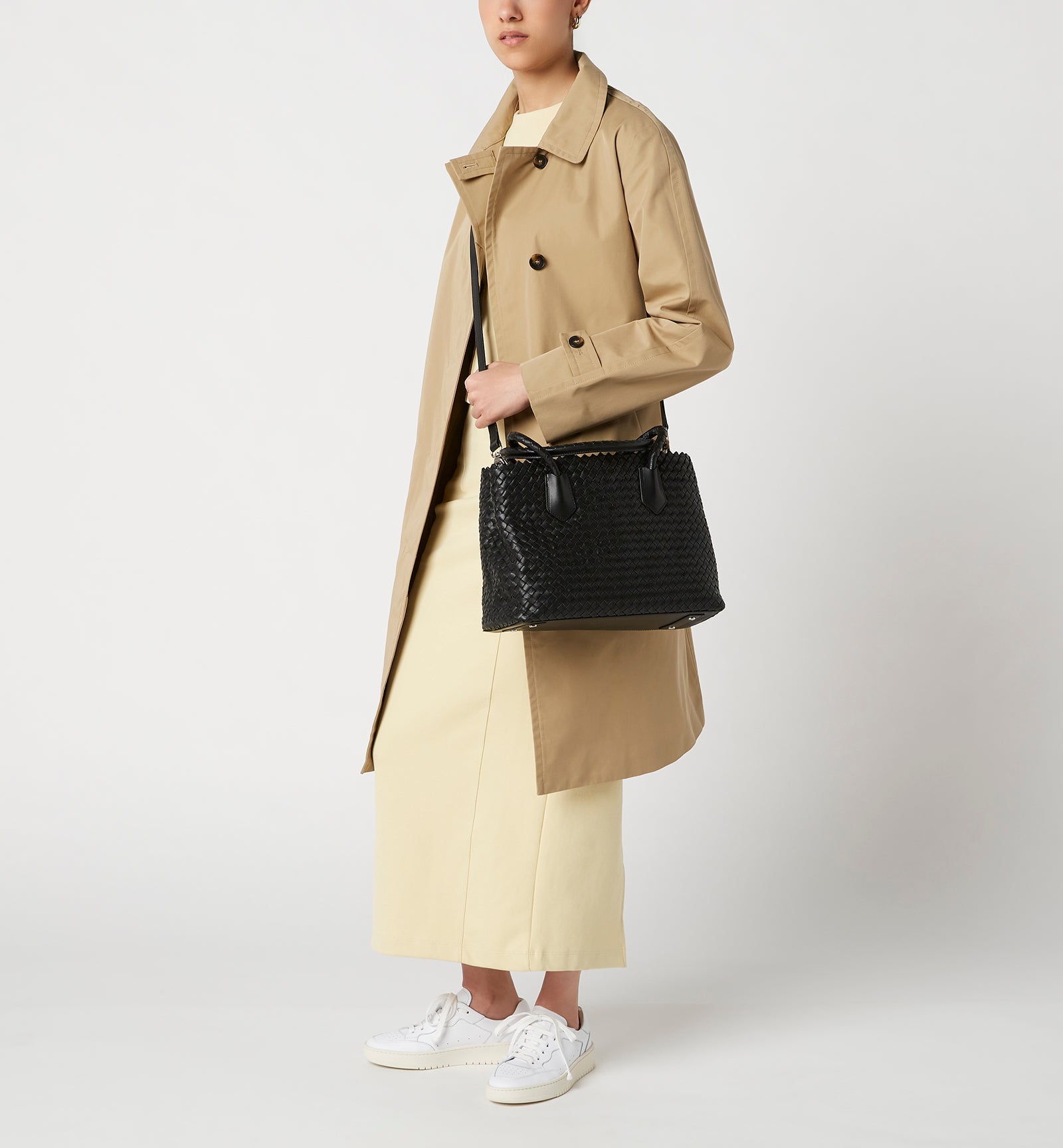 PREM WOVEN LEATHER TOTE BAG - La Canadienne
