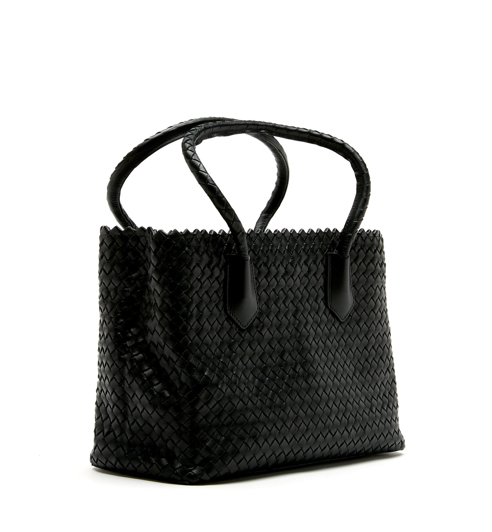 PREM WOVEN LEATHER TOTE BAG - La Canadienne