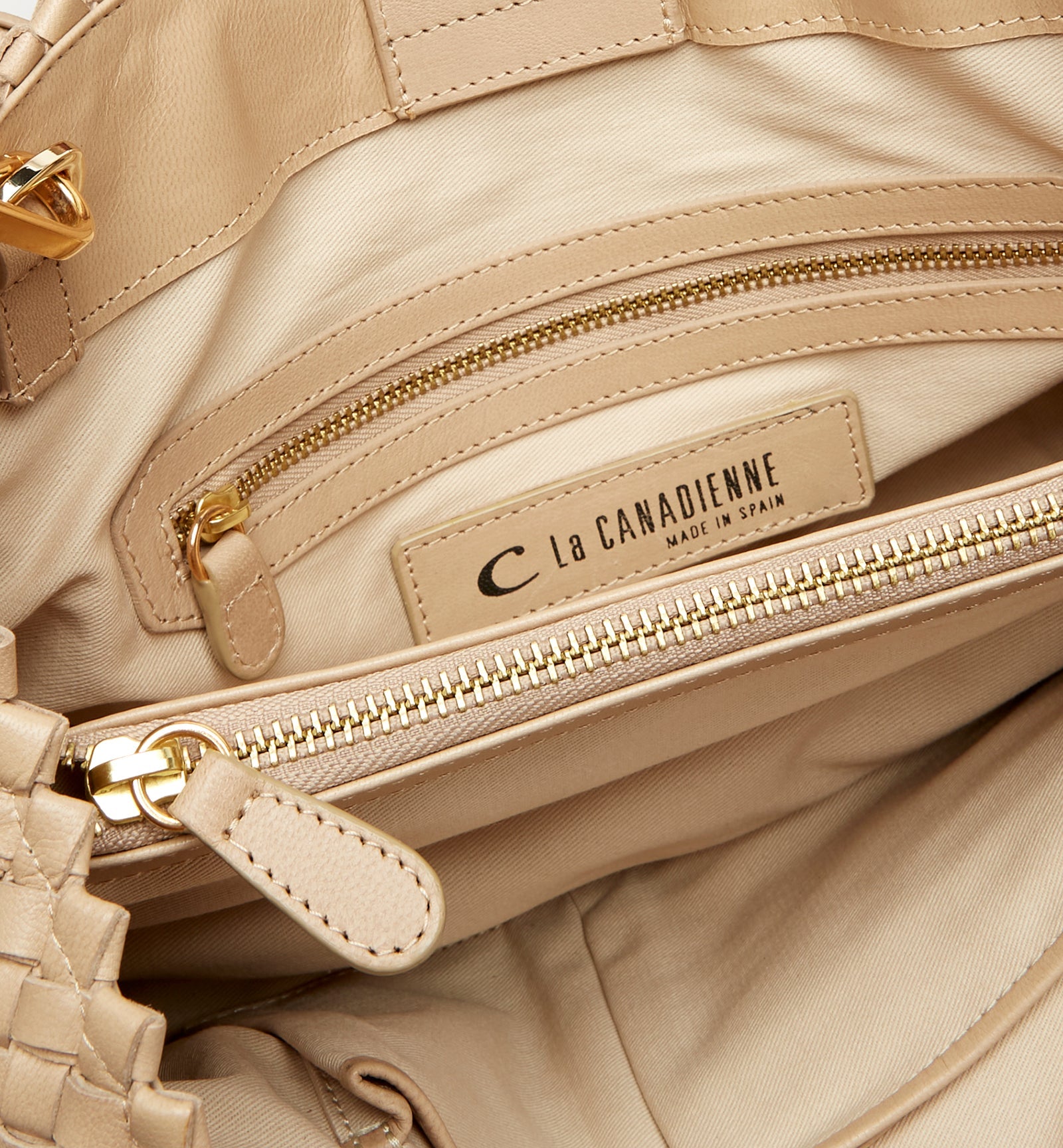 PREM WOVEN LEATHER TOTE BAG - La Canadienne