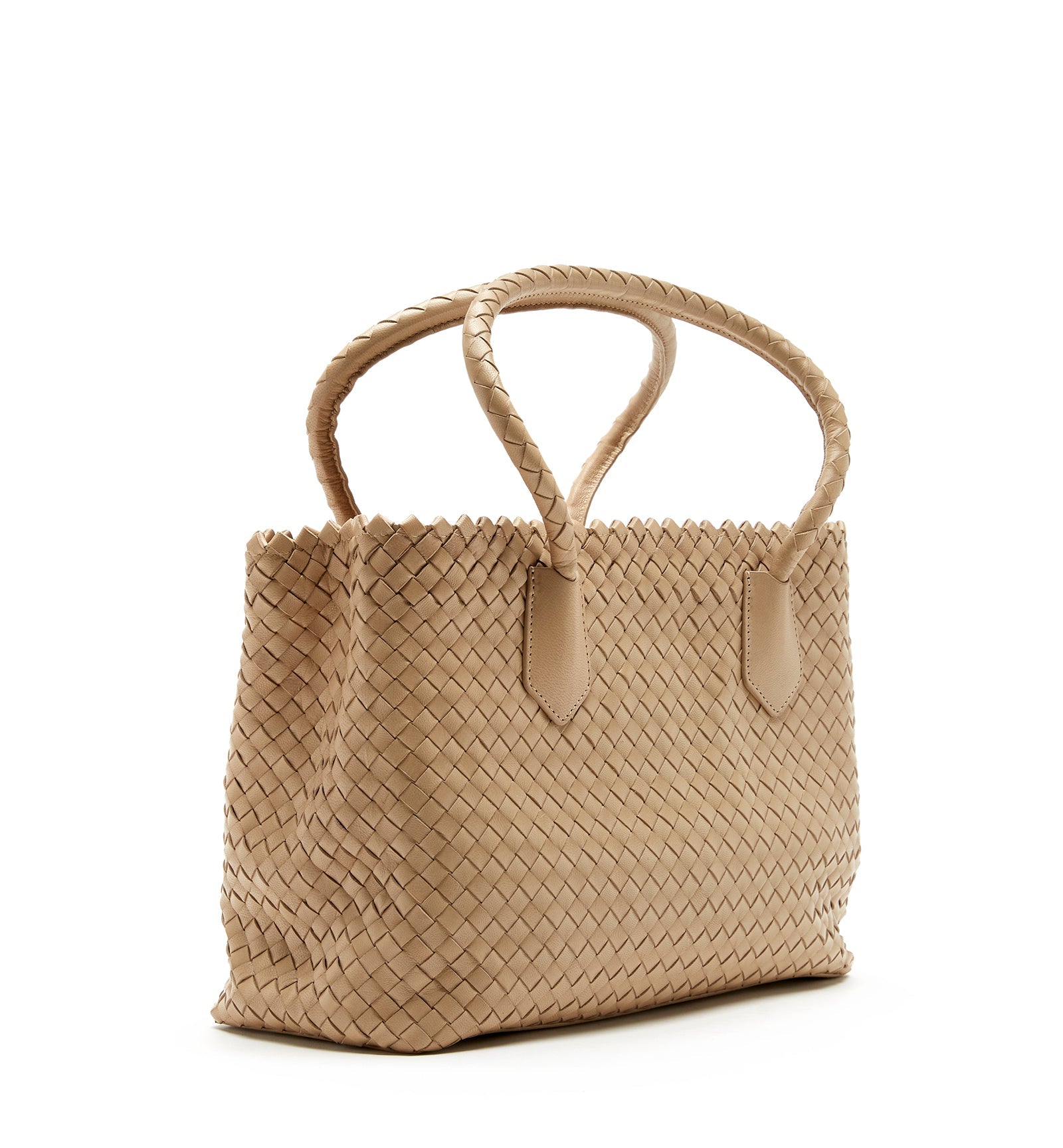 PREM WOVEN LEATHER TOTE BAG - La Canadienne