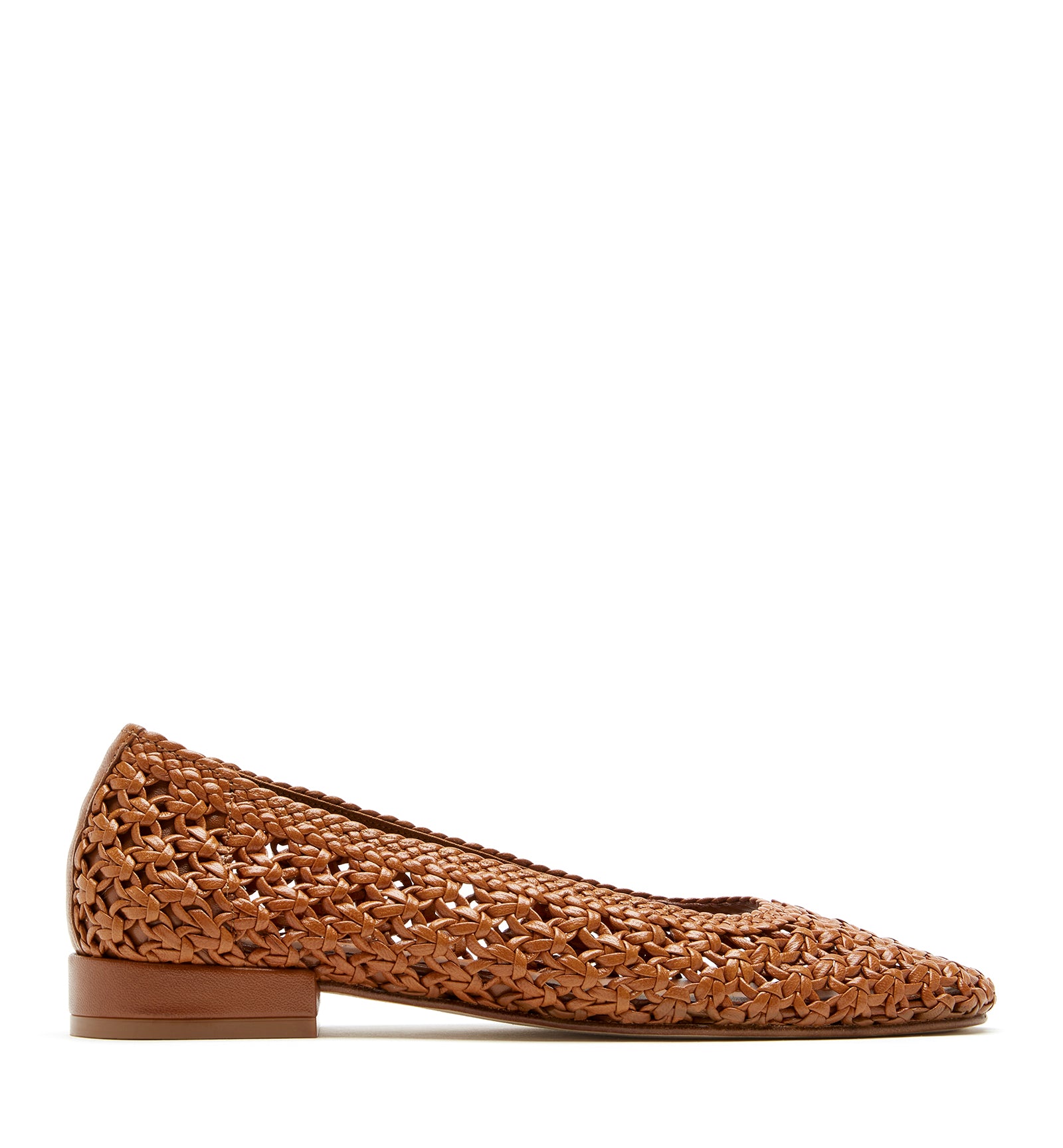 PRINCE BALLERINE EN CUIR TRESSÉ