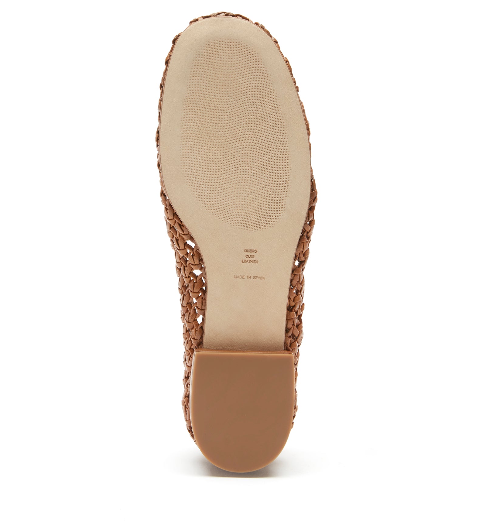 PRINCE BALLERINE EN CUIR TRESSÉ